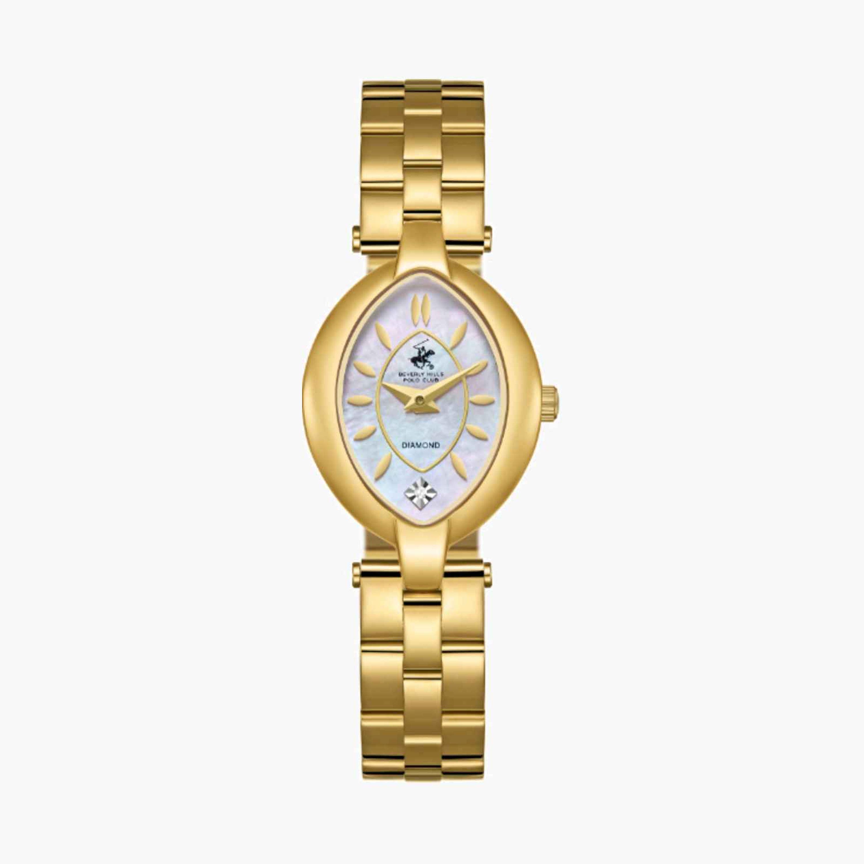 بيفرلي هيلز بولو كلوب- ساعة نسائية تناظرية معدنية لون ذهبي  36مم | BP3739C.120-women-watchesandjewellery-watches-image-1