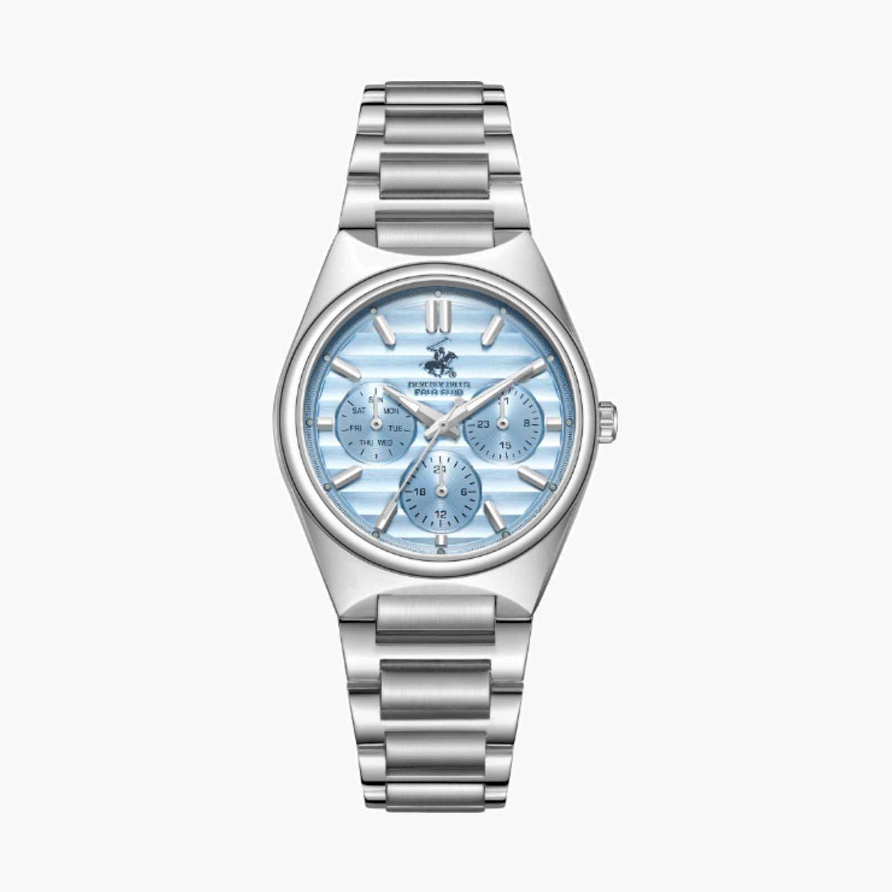 بيفرلي هيلز بولو كلوب- ساعة نسائية تناظرية معدنية لون فضي  34مم | BP3746C.300-women-watchesandjewellery-watches-image-1