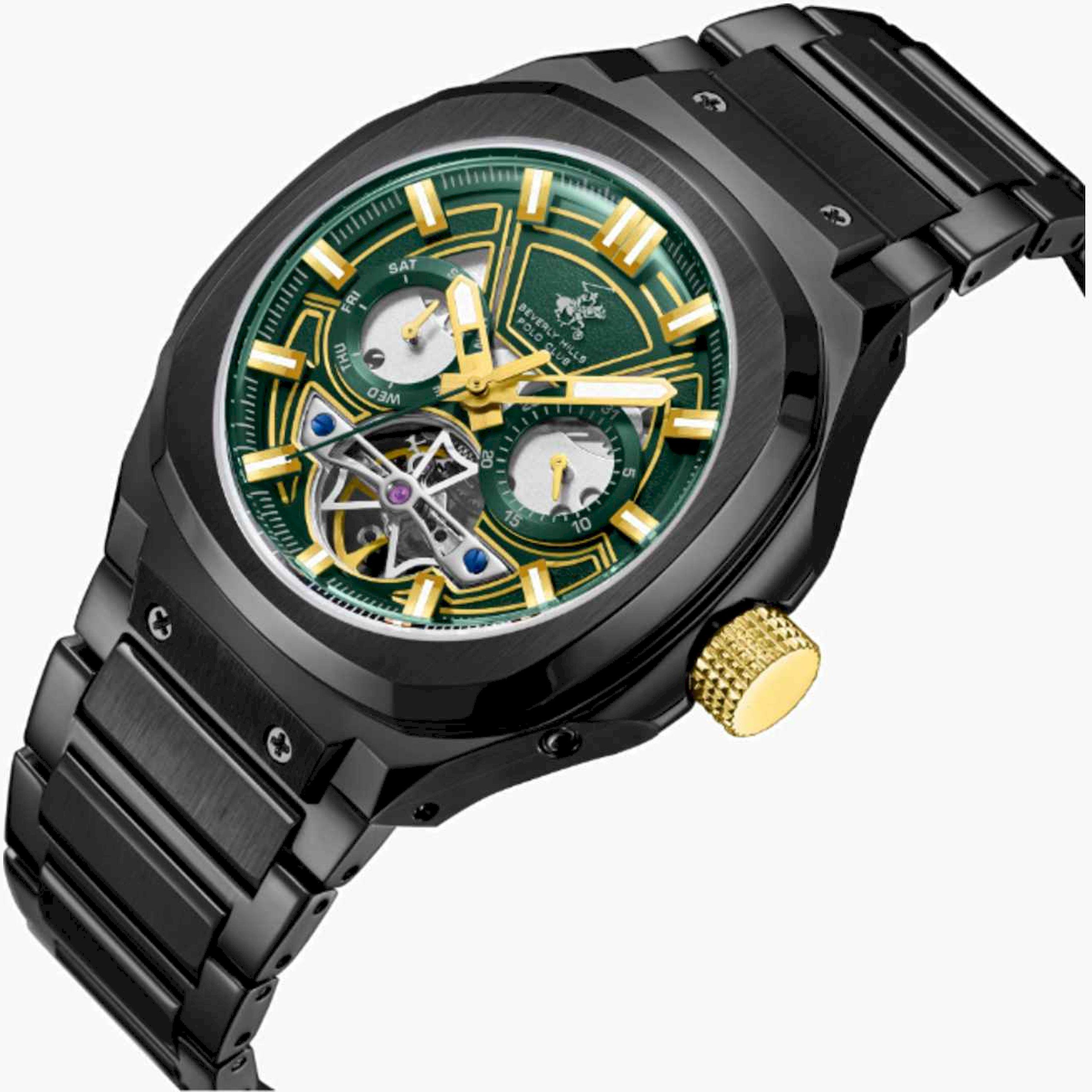 بيفرلي هيلز بولو كلوب- ساعة رجالية كرونوغراف معدنية لون أسود  46مم | BP3749X.070-men-watchesandjewellery-watches-image-2