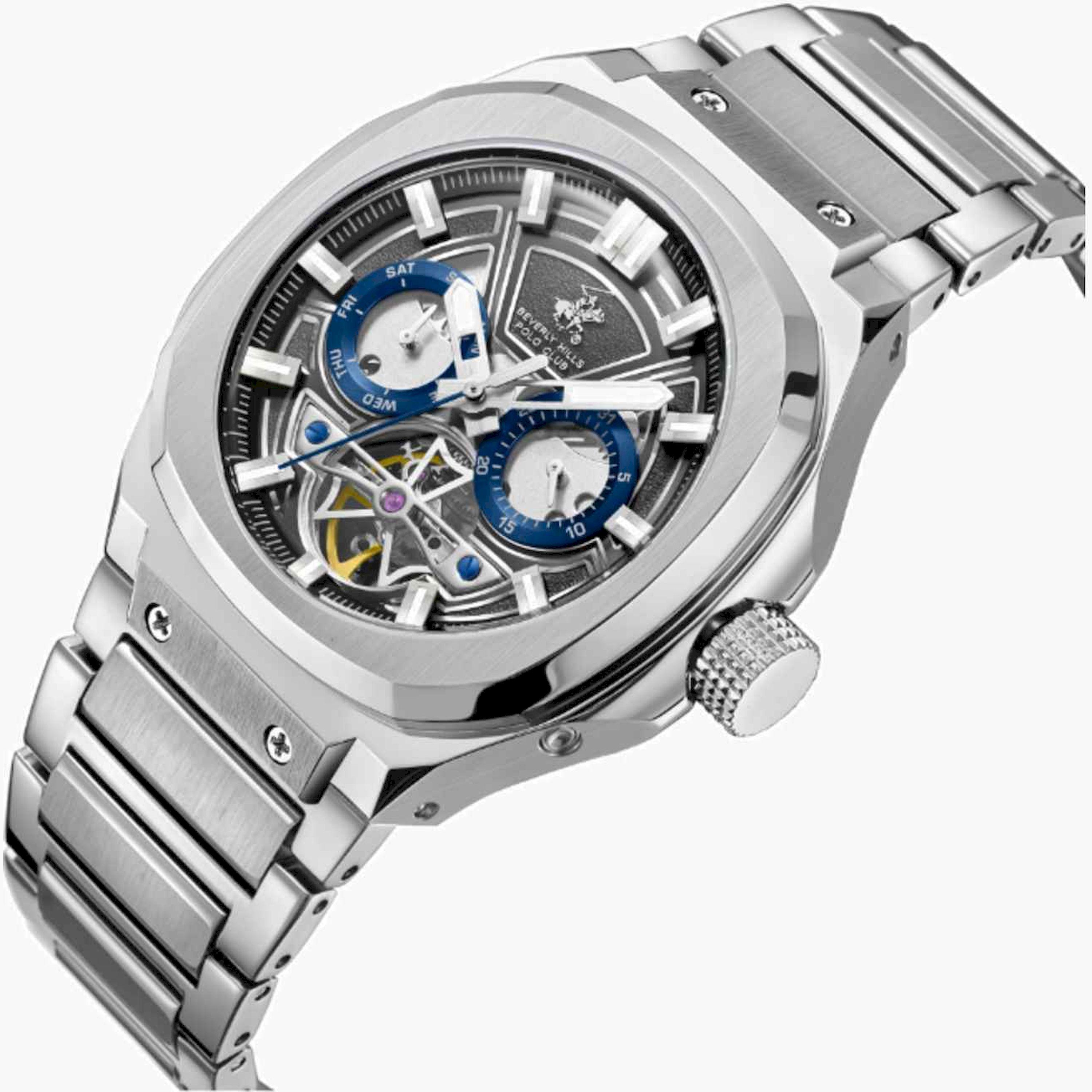 بيفرلي هيلز بولو كلوب- ساعة رجالية كرونوغراف معدنية لون فضي  46مم | BP3749X.390-men-watchesandjewellery-watches-image-2