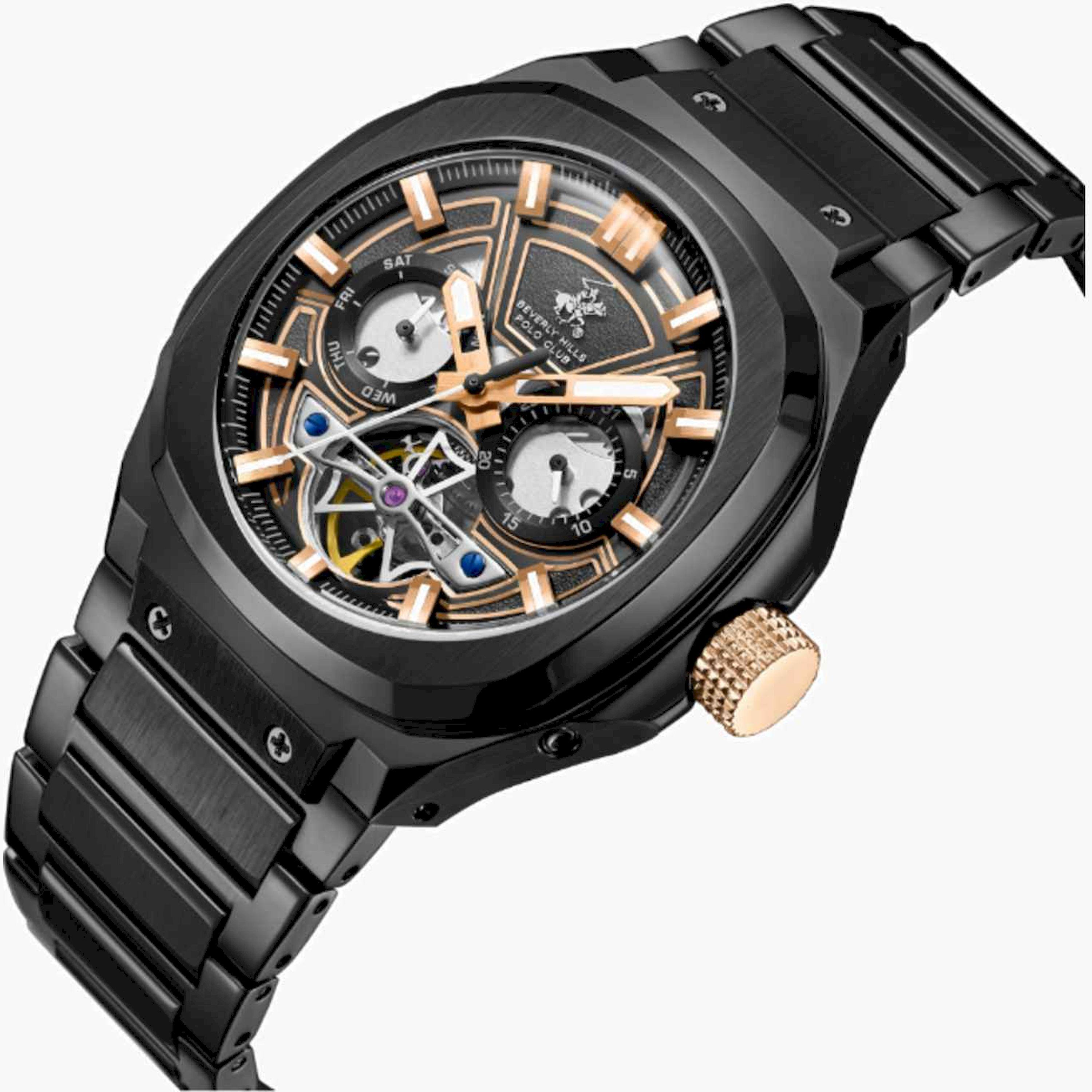 بيفرلي هيلز بولو كلوب- ساعة رجالية كرونوغراف معدنية لون أسود  46مم | BP3749X.650-men-watchesandjewellery-watches-image-2