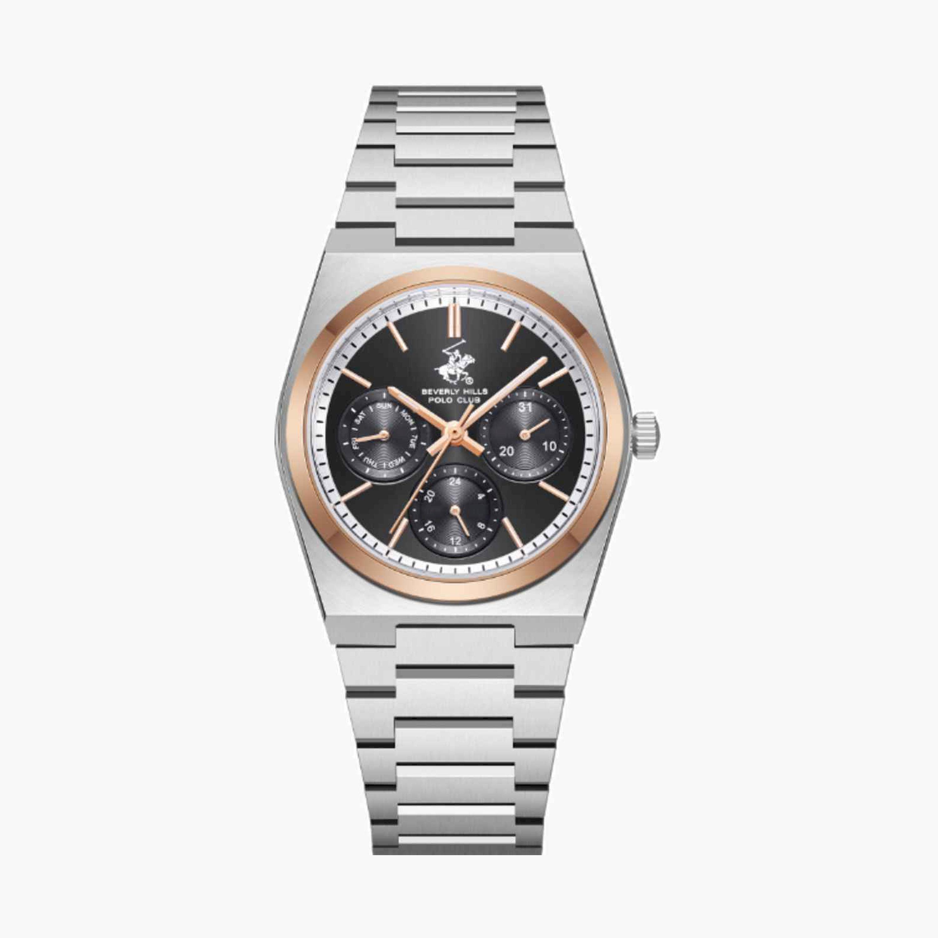 بيفرلي هيلز بولو كلوب- ساعة نسائية كرونوغراف معدنية لون فضي  33مم | BP3754X.550-women-watchesandjewellery-watches-image-1