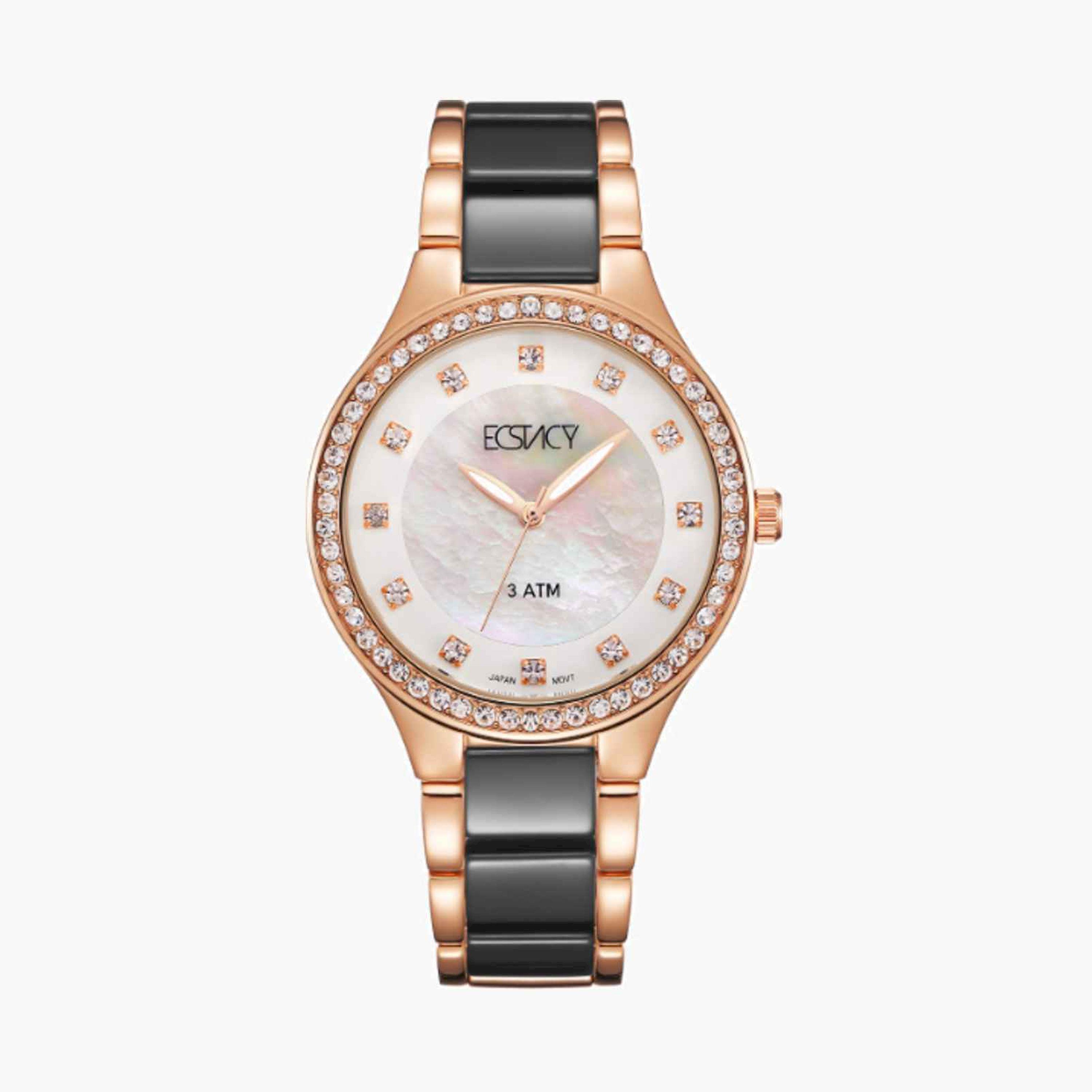 Ecstacy Women's 36MM Multicolour Analog Metal Strap Watch | E9511-KCBM-women-watchesandjewellery-watches-image-1