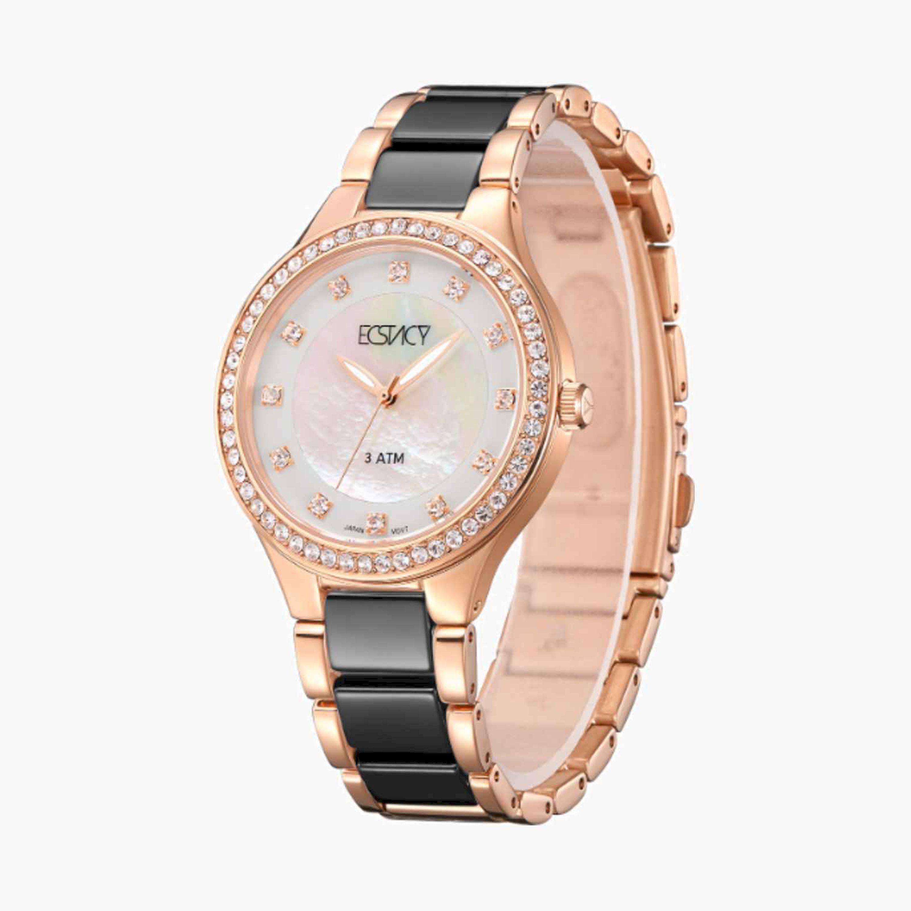 Ecstacy Women's 36MM Multicolour Analog Metal Strap Watch | E9511-KCBM-women-watchesandjewellery-watches-image-2