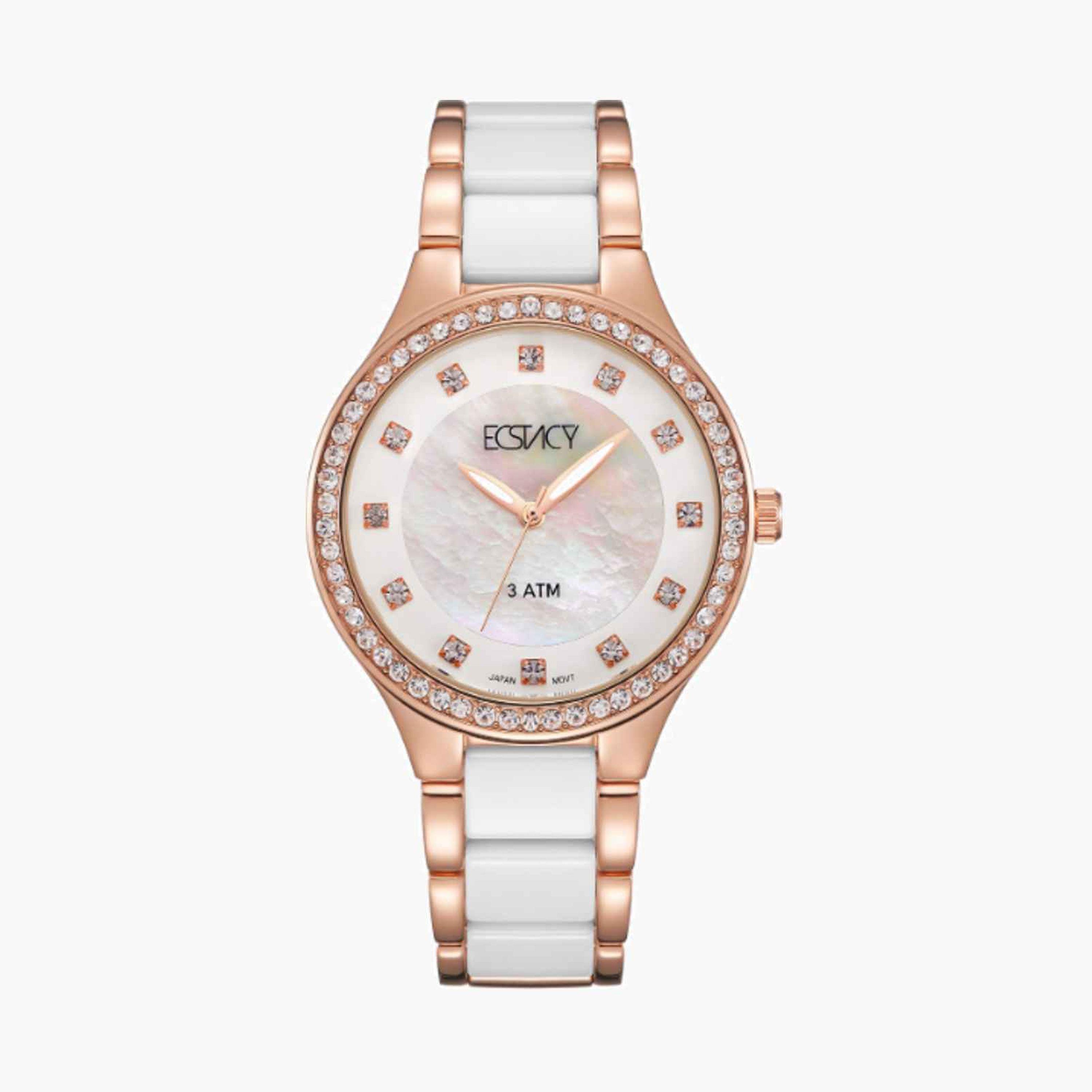 Ecstacy Women's 36MM Multicolour Analog Stainless Steel Strap Watch | E9511-KCWM-women-watchesandjewellery-watches-image-1