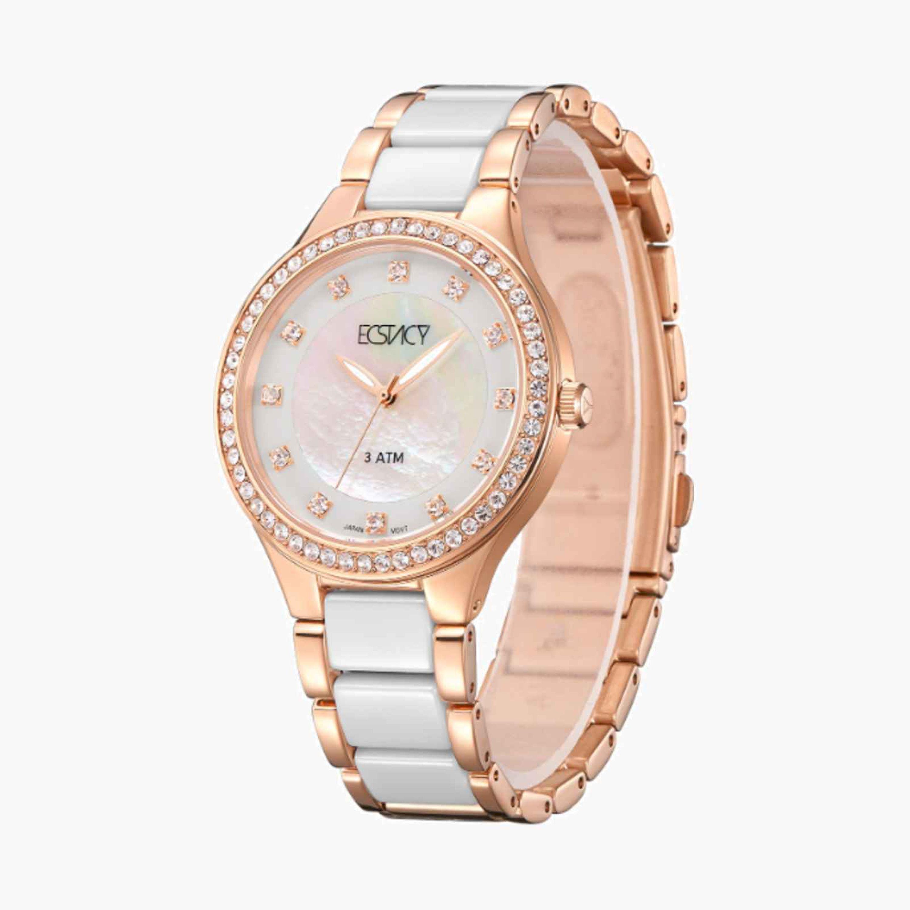 Ecstacy Women's 36MM Multicolour Analog Stainless Steel Strap Watch | E9511-KCWM-women-watchesandjewellery-watches-image-2