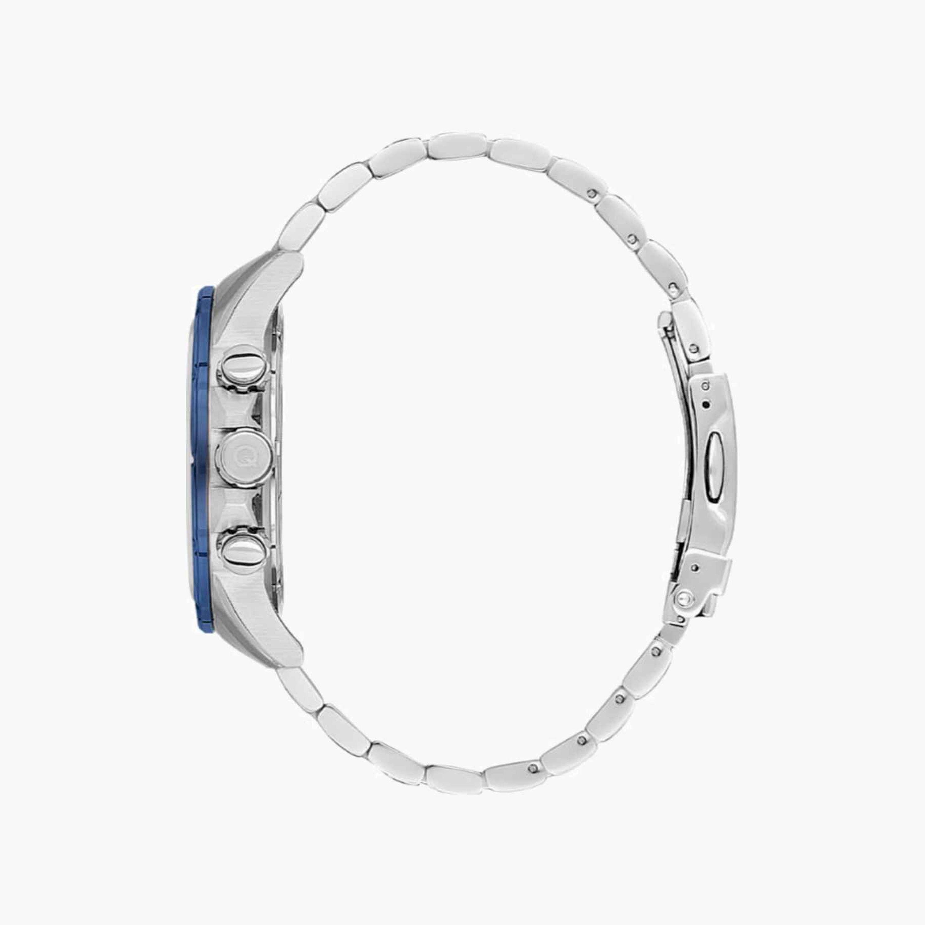 Quantum Men's 47MM Silver Chronograph Metal Strap Watch | HNG1067.360-men-watchesandjewellery-watches-image-2
