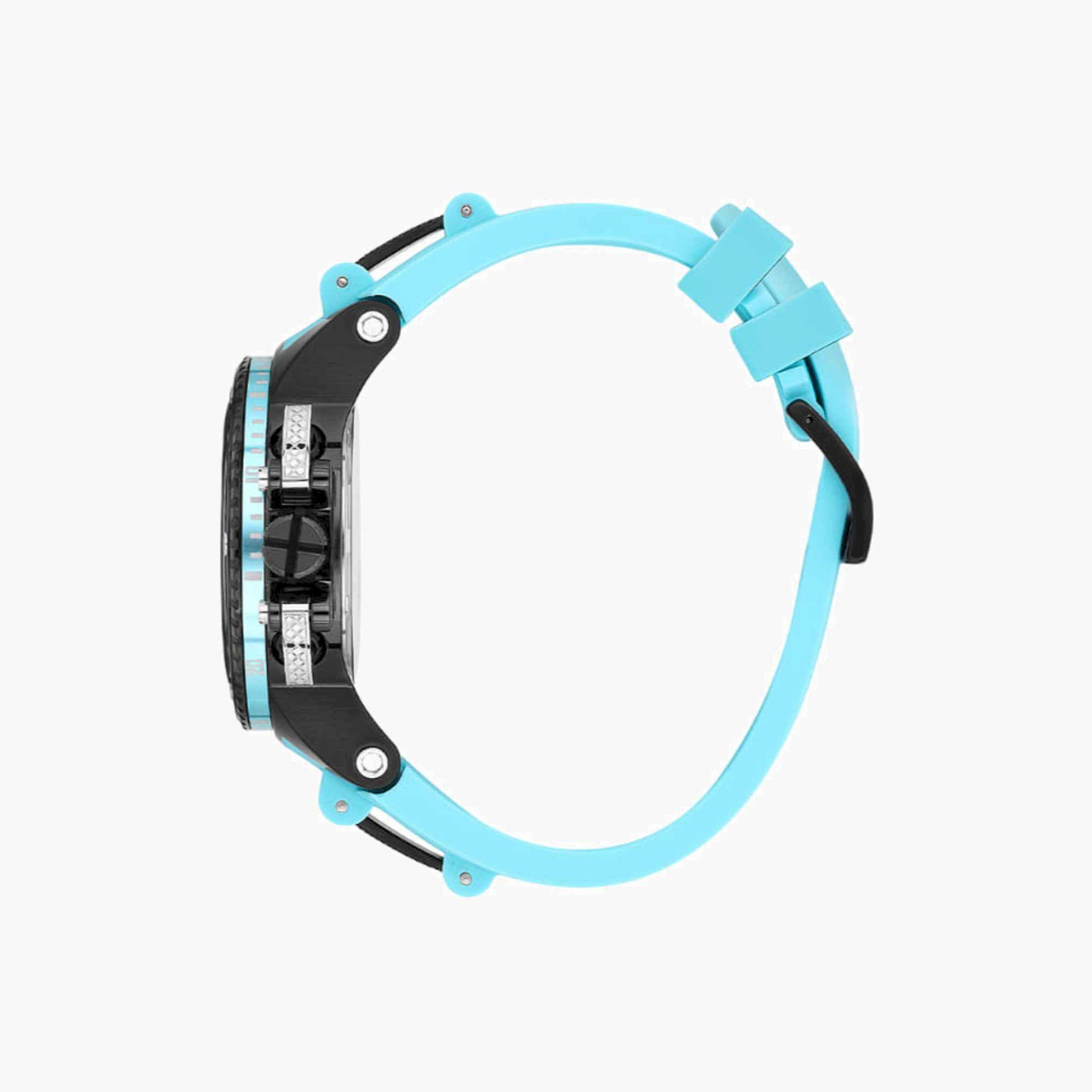 كوانتوم- ساعة رجالية كرونوغراف سيليكون لون أزرق  53مم | HNG535.650-men-watchesandjewellery-watches-image-2