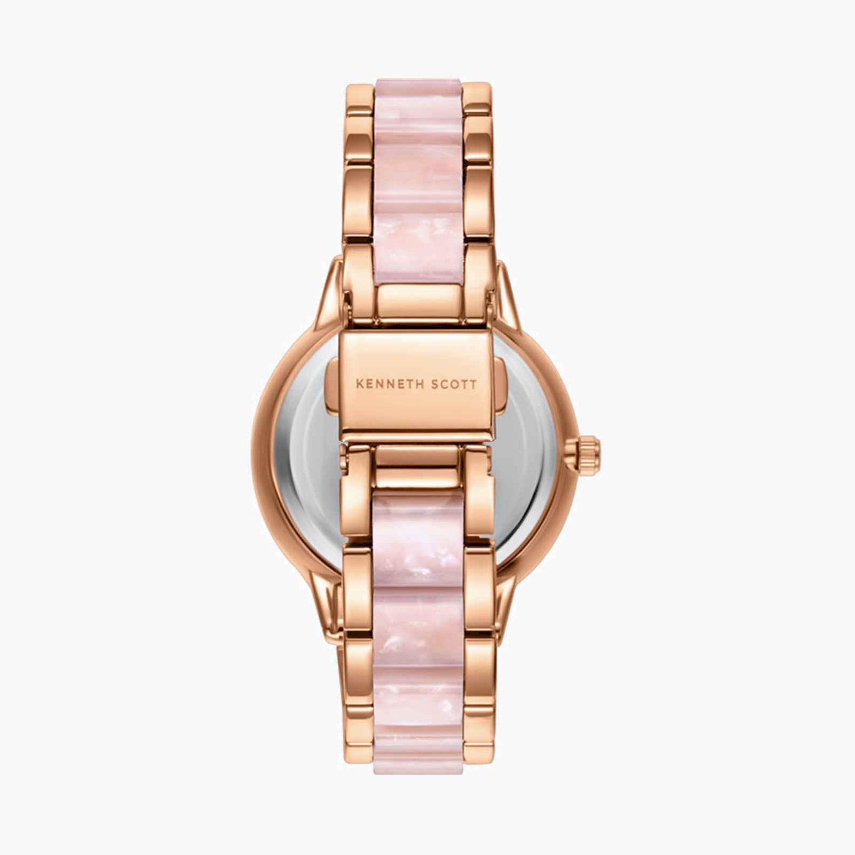 Kenneth Scott Women's 35MM Multicolour Analog Metal Strap Watch | K24503-RCPM-women-watchesandjewellery-watches-image-1