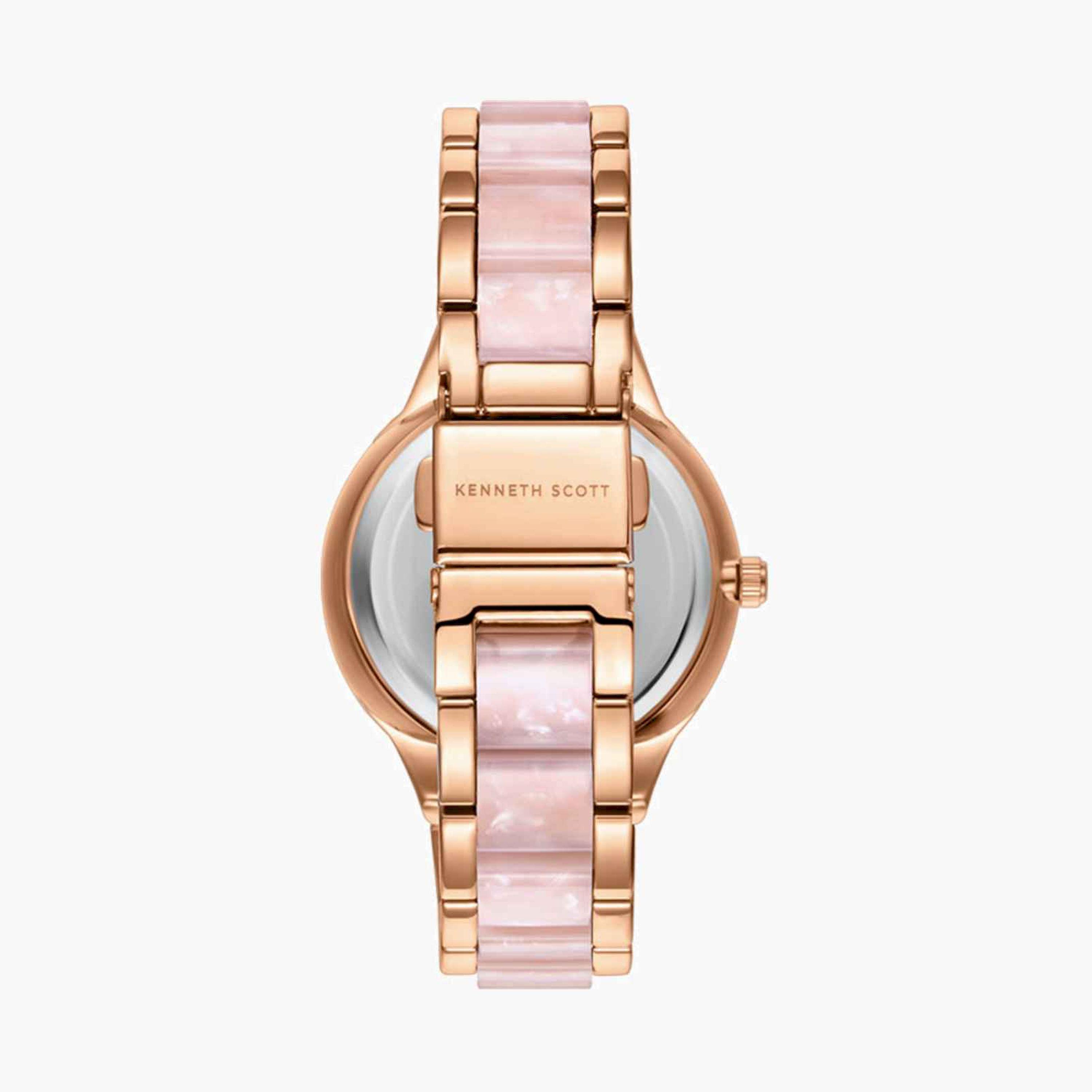 Kenneth Scott Women's 36MM Multicolour Analog Metal Strap Watch | K24604-RCPP-women-watchesandjewellery-watches-image-3