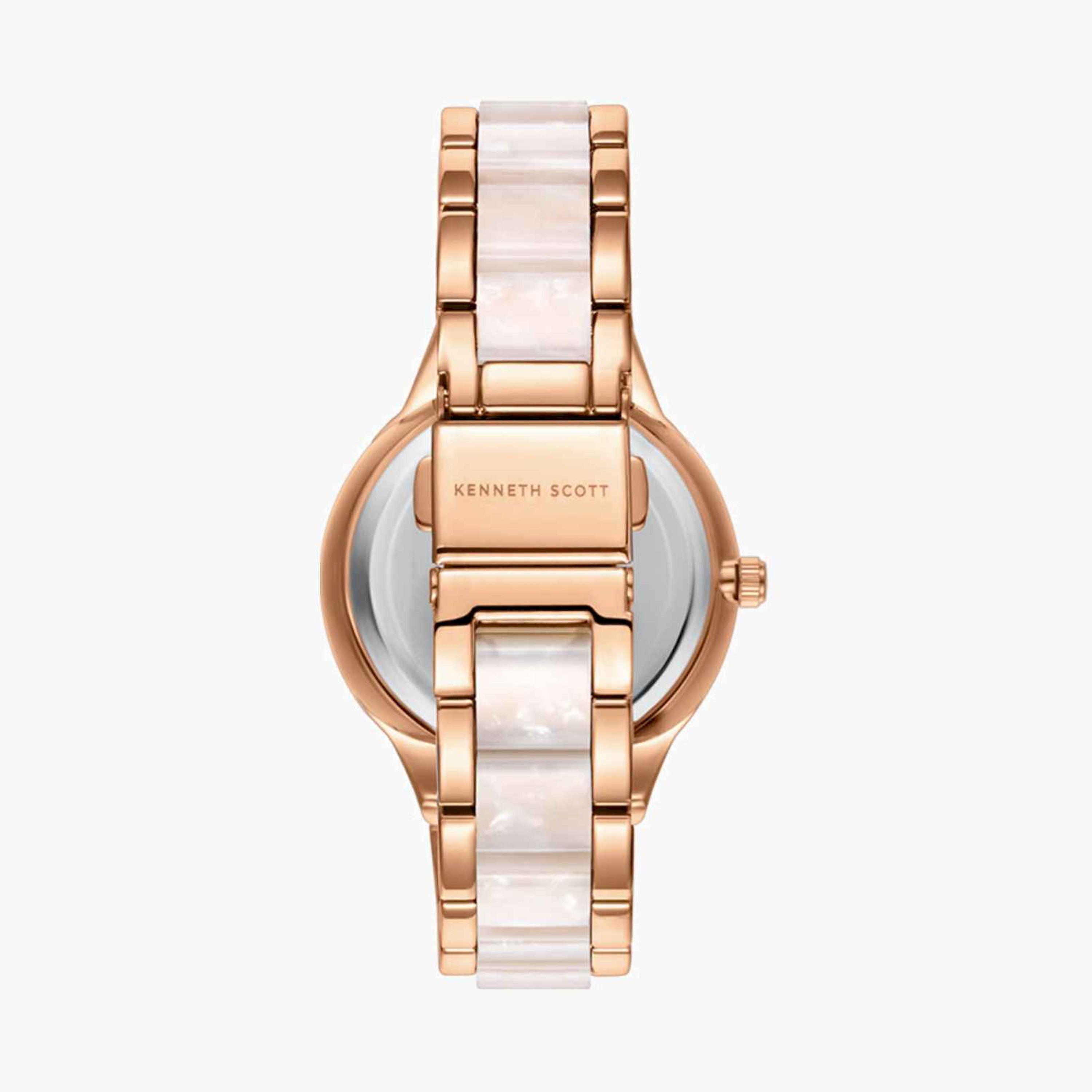 Kenneth Scott Women's 36MM Multicolour Analog Metal Strap Watch | K24604-RCWW-women-watchesandjewellery-watches-image-3