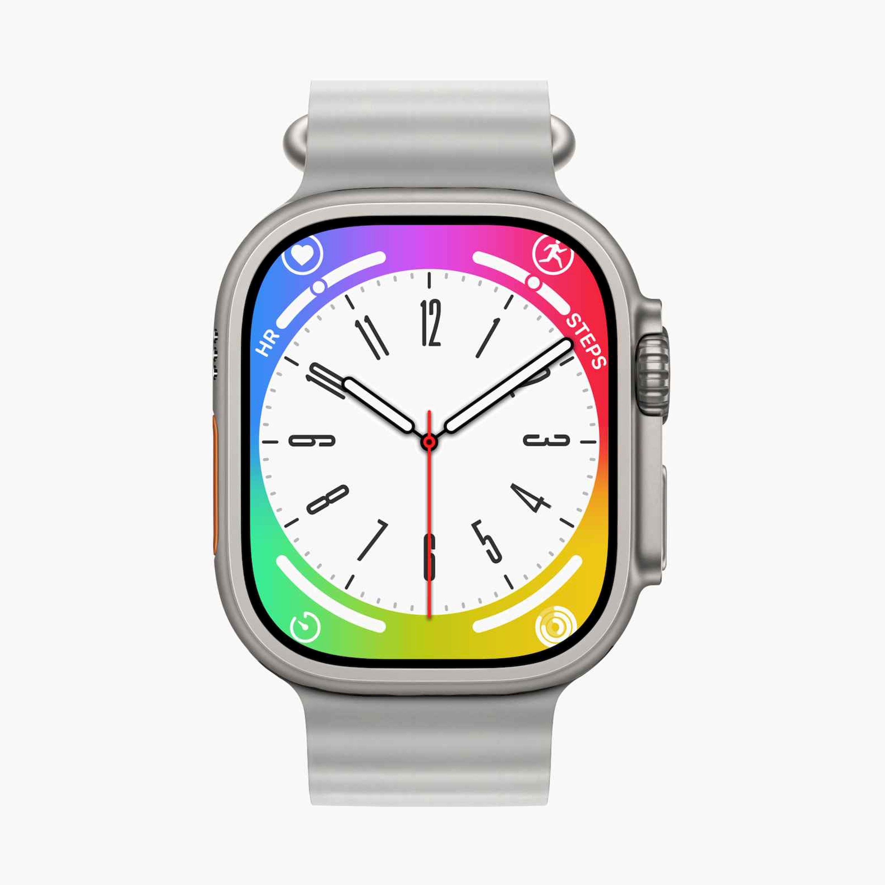Kenneth Scott Grey Smart Strap Watch Silicone Strap Watch | KS-ULTRA-SILVER-men-watchesandjewellery-watches-image-1