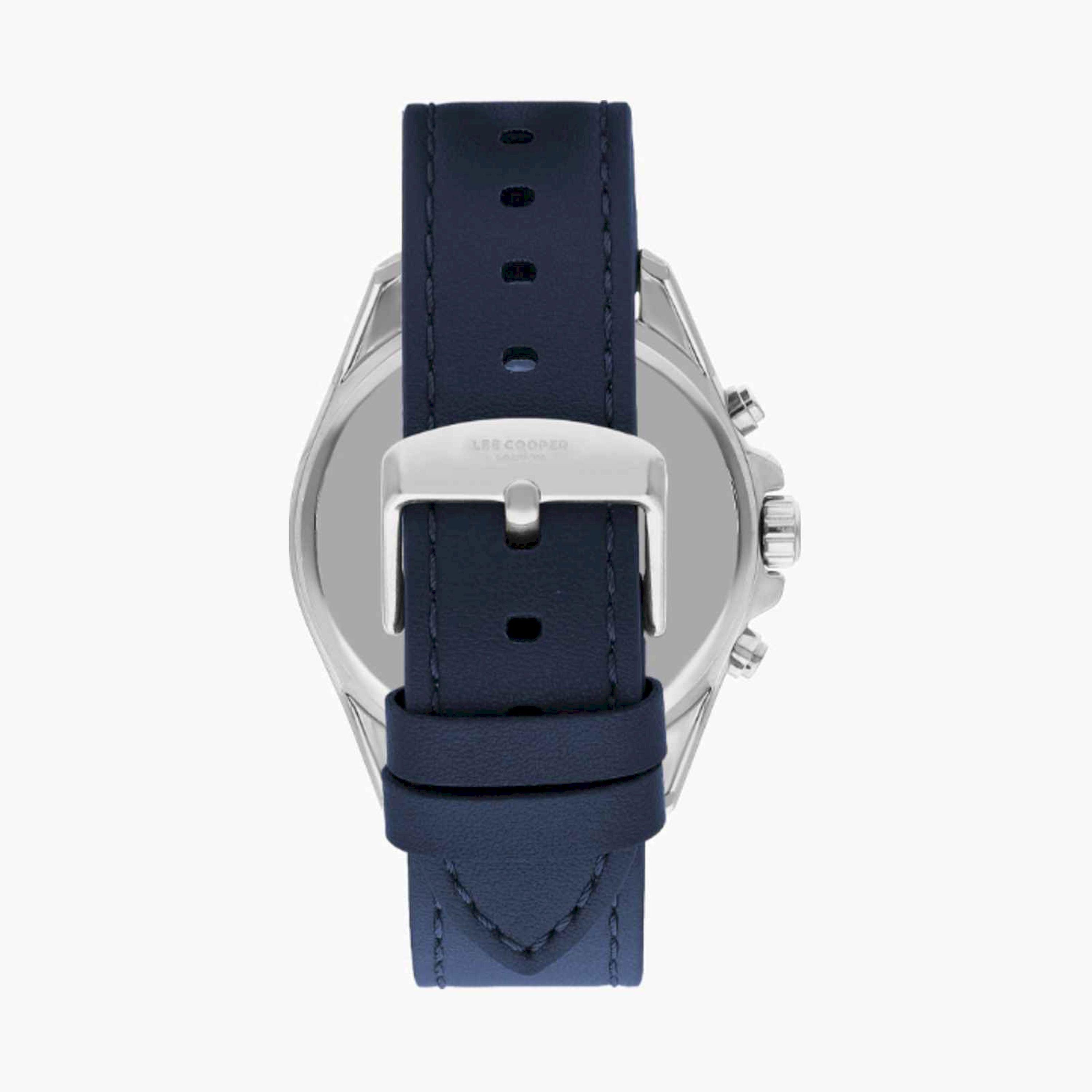 Lee Cooper Men's 46MM Blue Chronograph Leather Strap Watch | LC07598.399-men-watchesandjewellery-watches-image-3