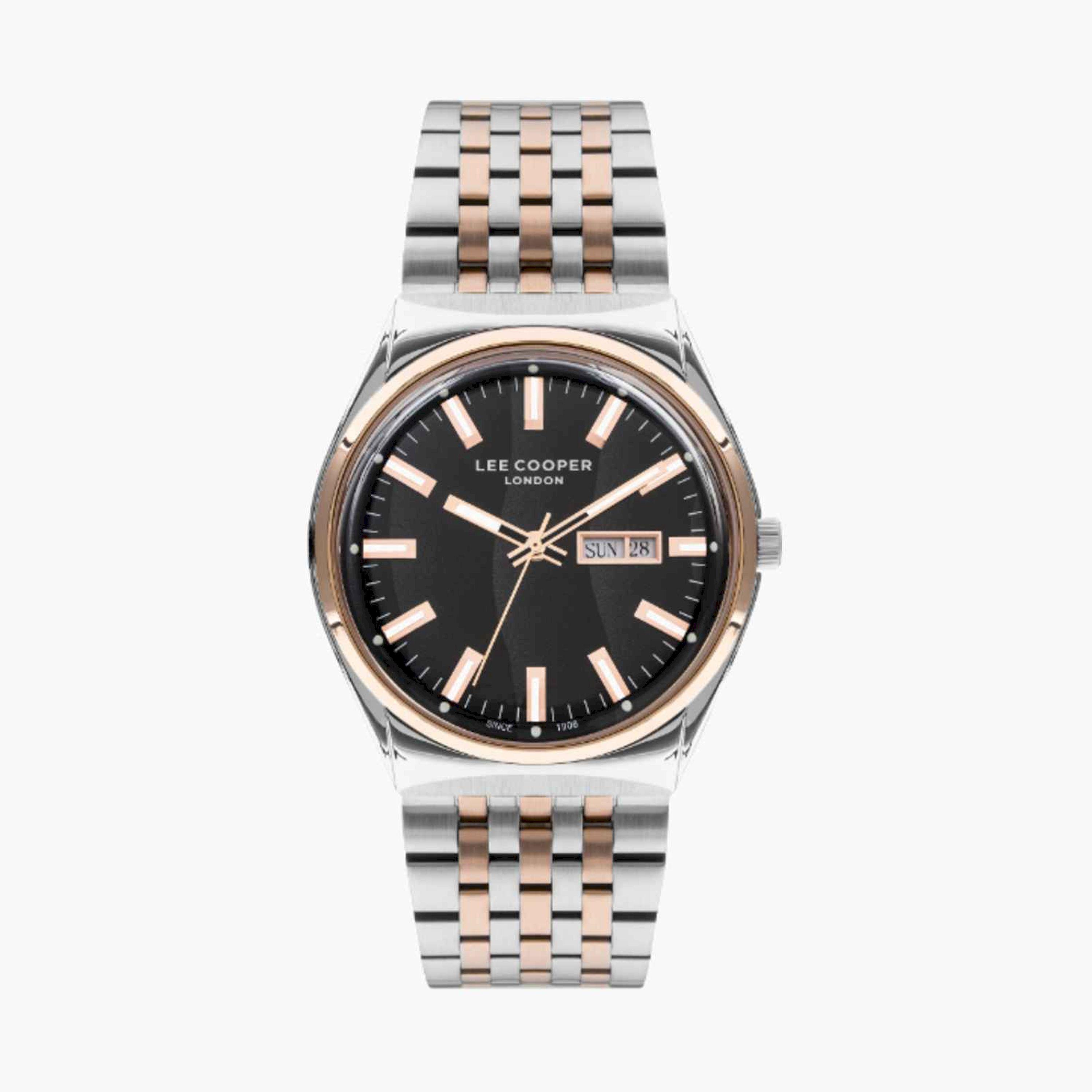 Lee Cooper Men's 44MM Multicolour Analog Metal Strap Watch | LC07630.230-men-watchesandjewellery-watches-image-1