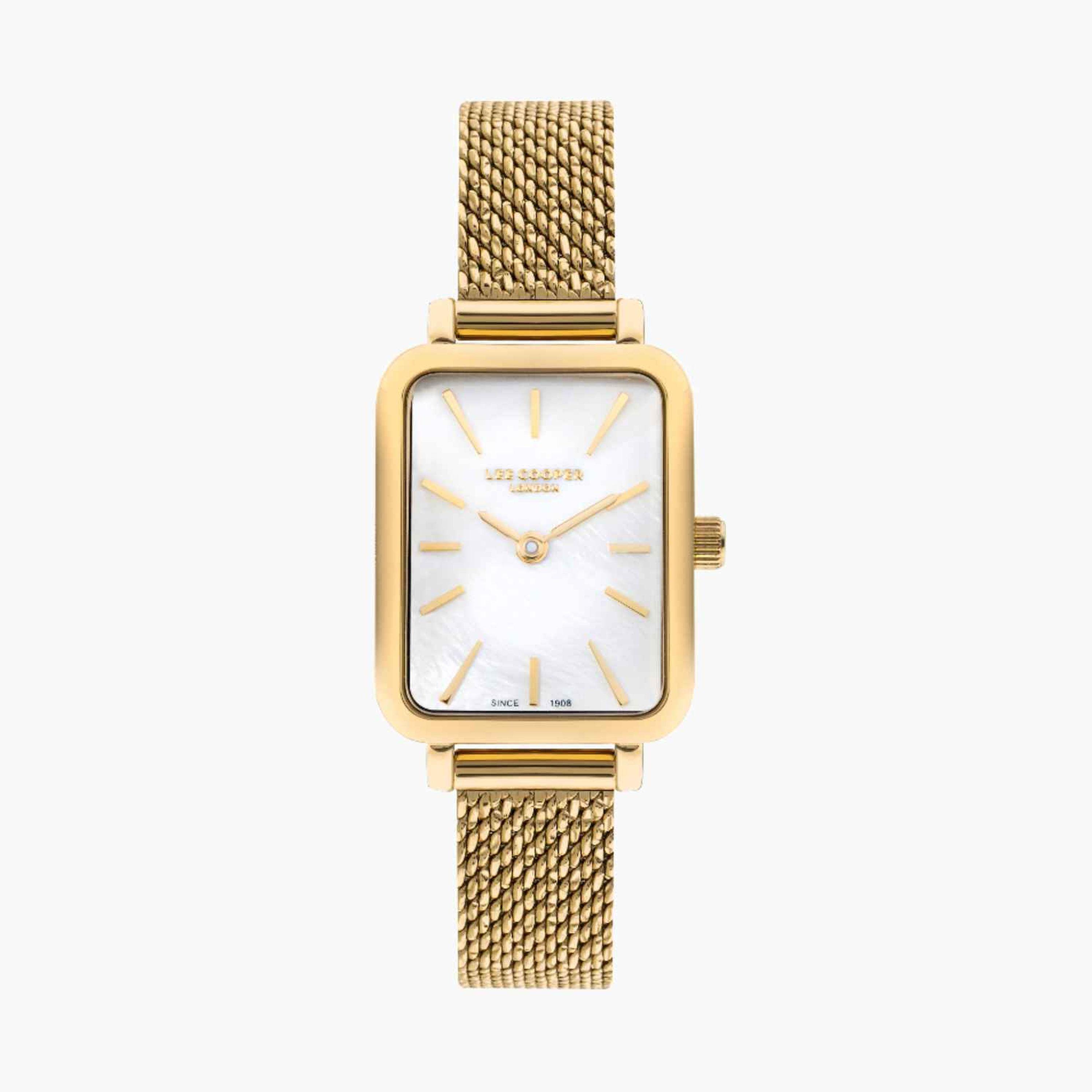 لي كوبر- ساعة نسائية تناظرية معدنية لون ذهبي  26مم | LC07815.120-women-watchesandjewellery-watches-image-1