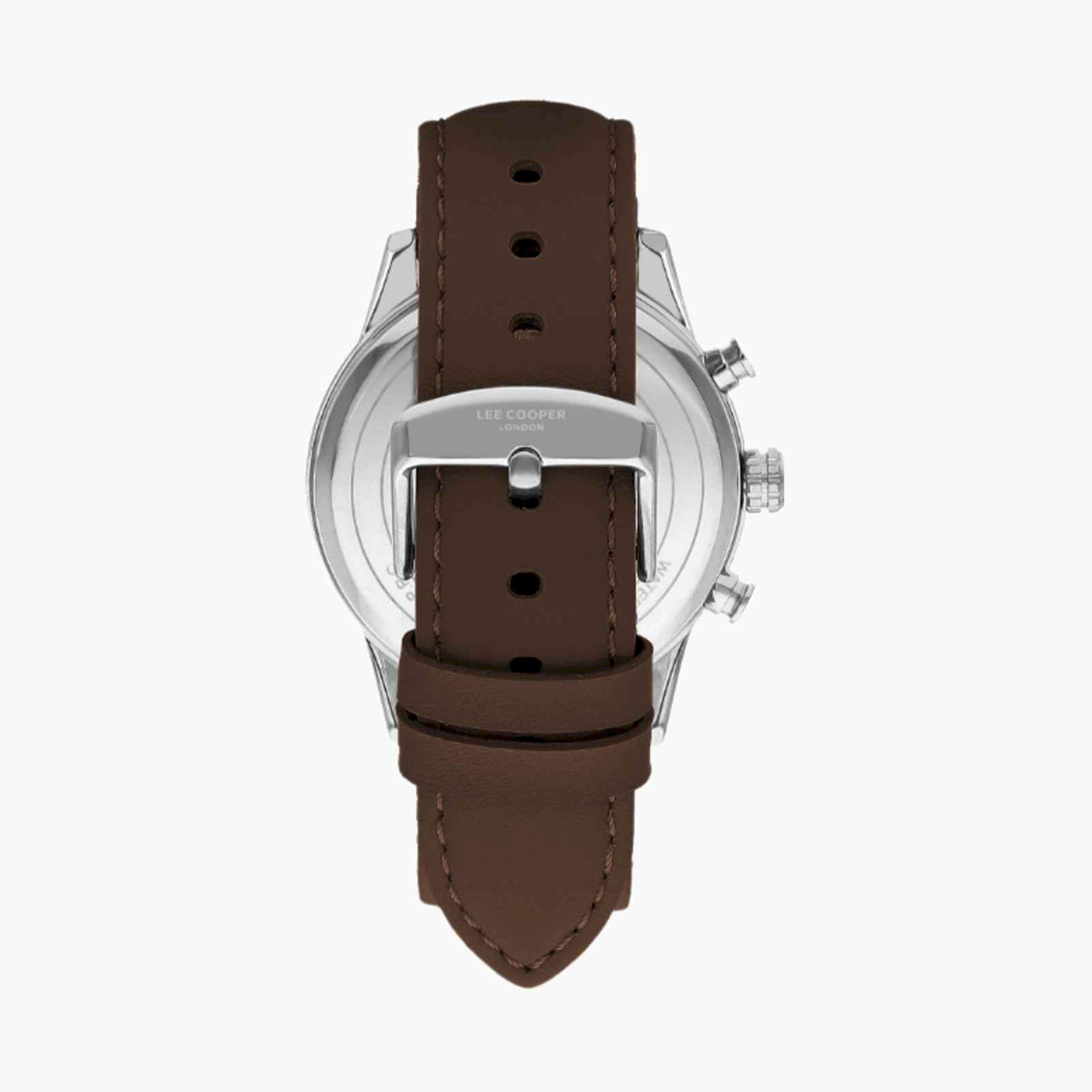 لي كوبر- ساعة رجالية كرونوغراف جلدية لون بني  45مم | LC07855.394-men-watchesandjewellery-watches-image-4
