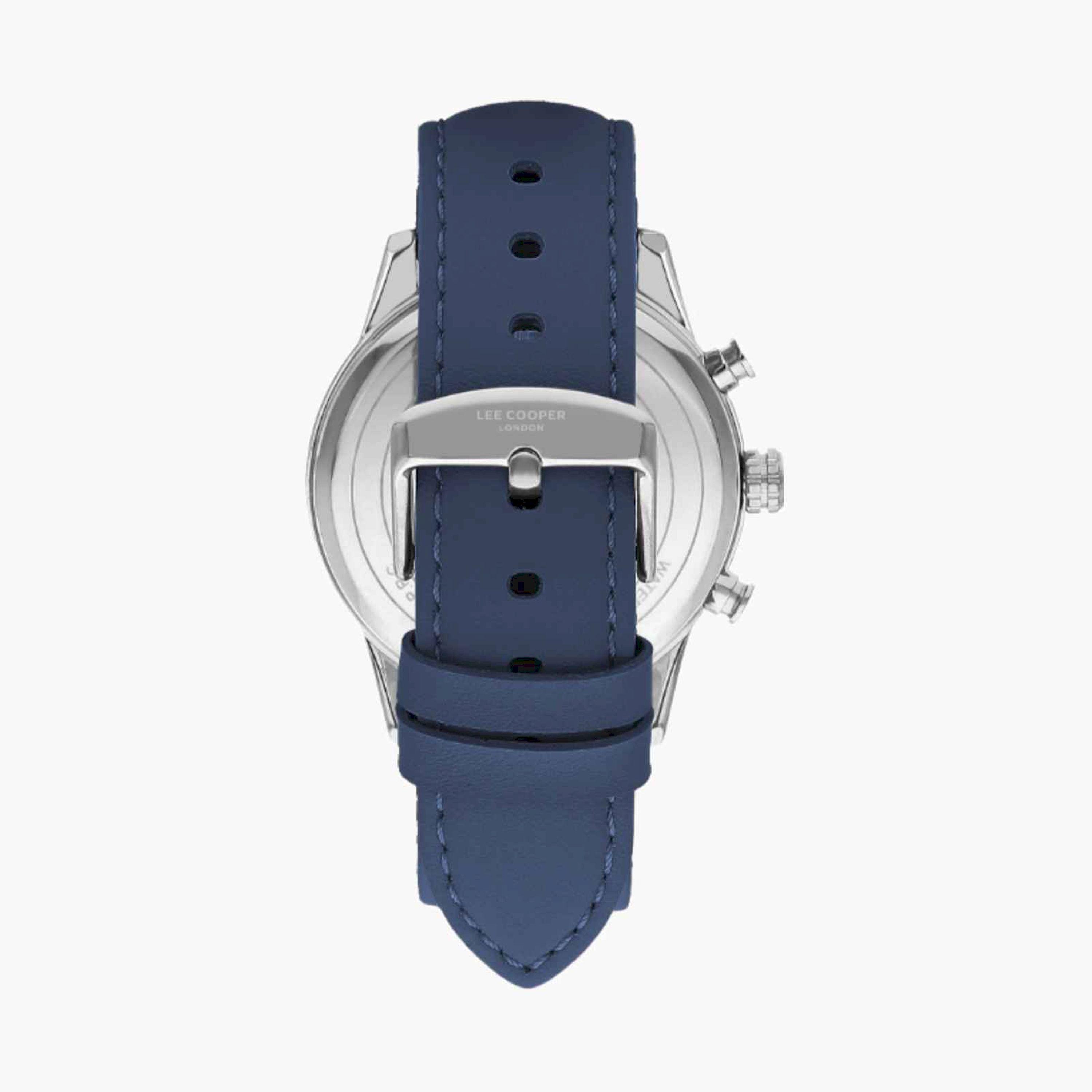 Lee Cooper Men's 45MM Blue Chronograph Leather Strap Watch | LC07855.399-men-watchesandjewellery-watches-image-4