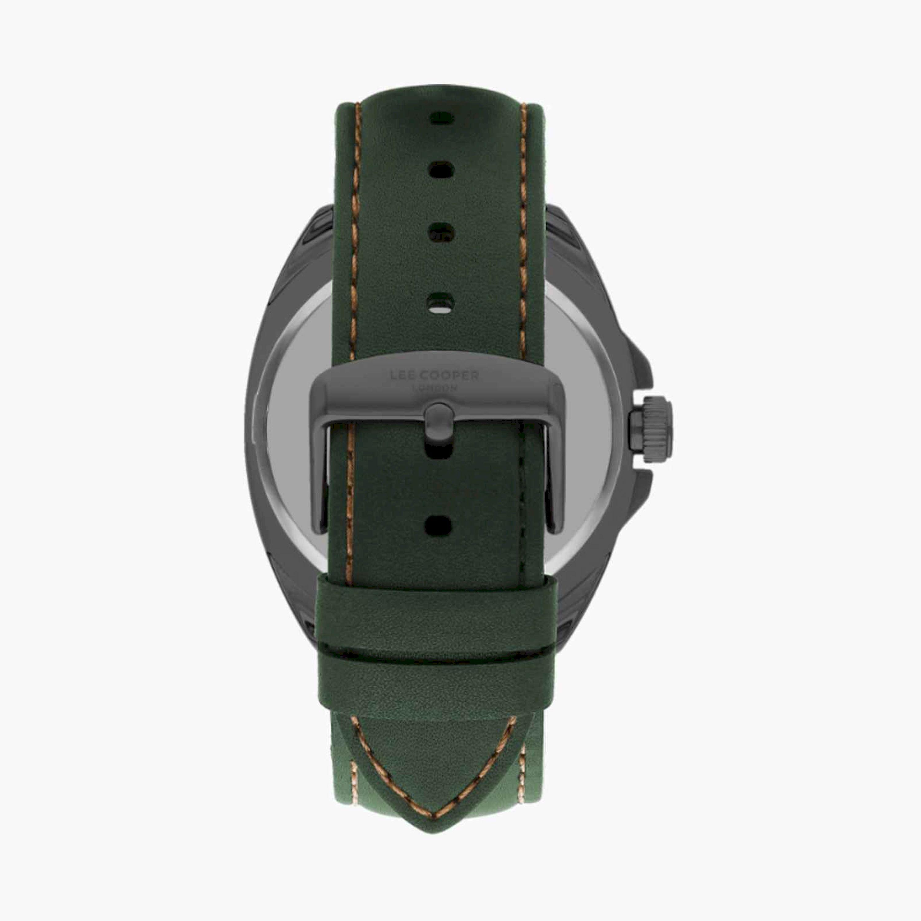 Lee Cooper Men's 45MM Green Analog Leather Strap Watch | LC07858.077-men-watchesandjewellery-watches-image-3