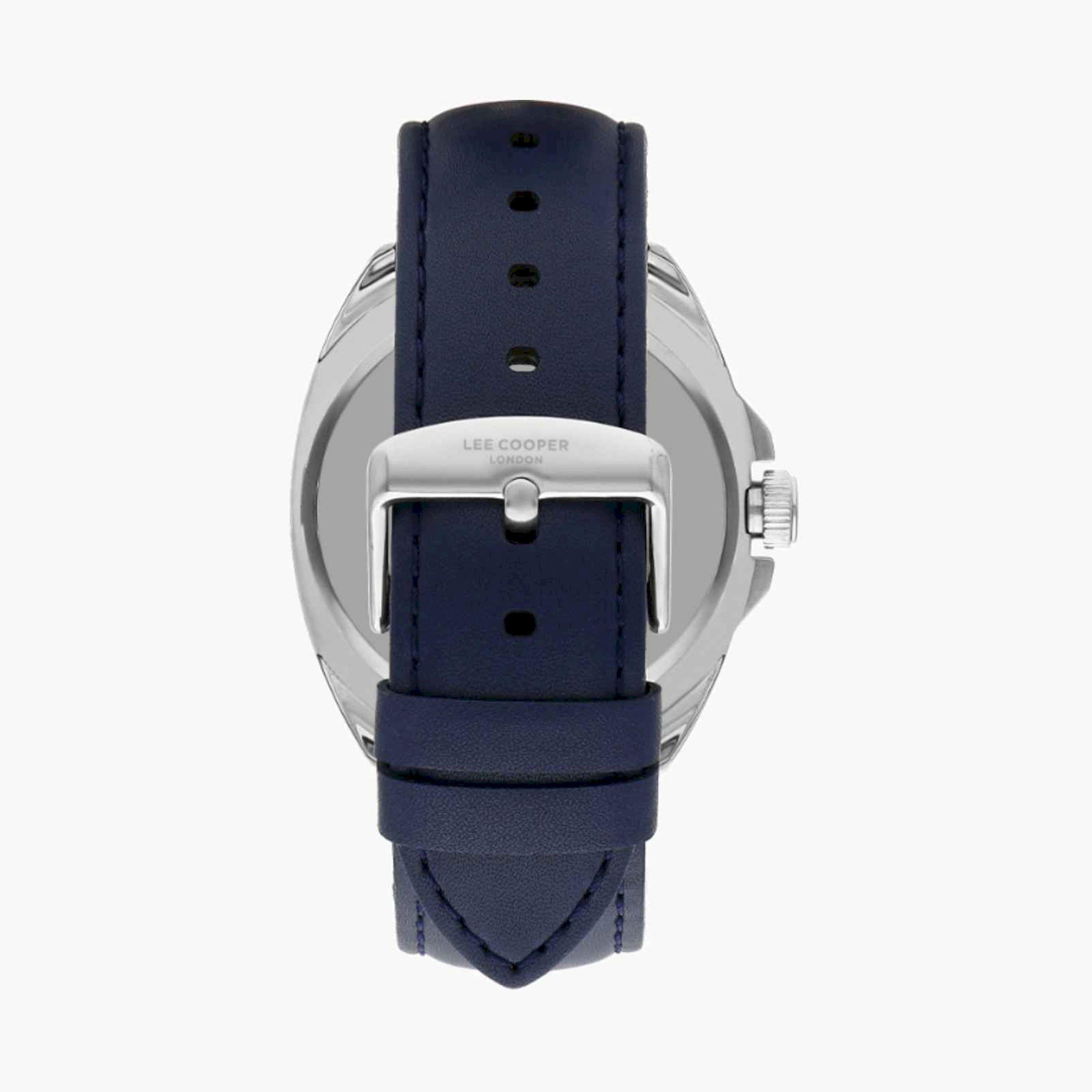 Lee Cooper Men's 45MM Blue Analog Leather Strap Watch | LC07858.399-men-watchesandjewellery-watches-image-3