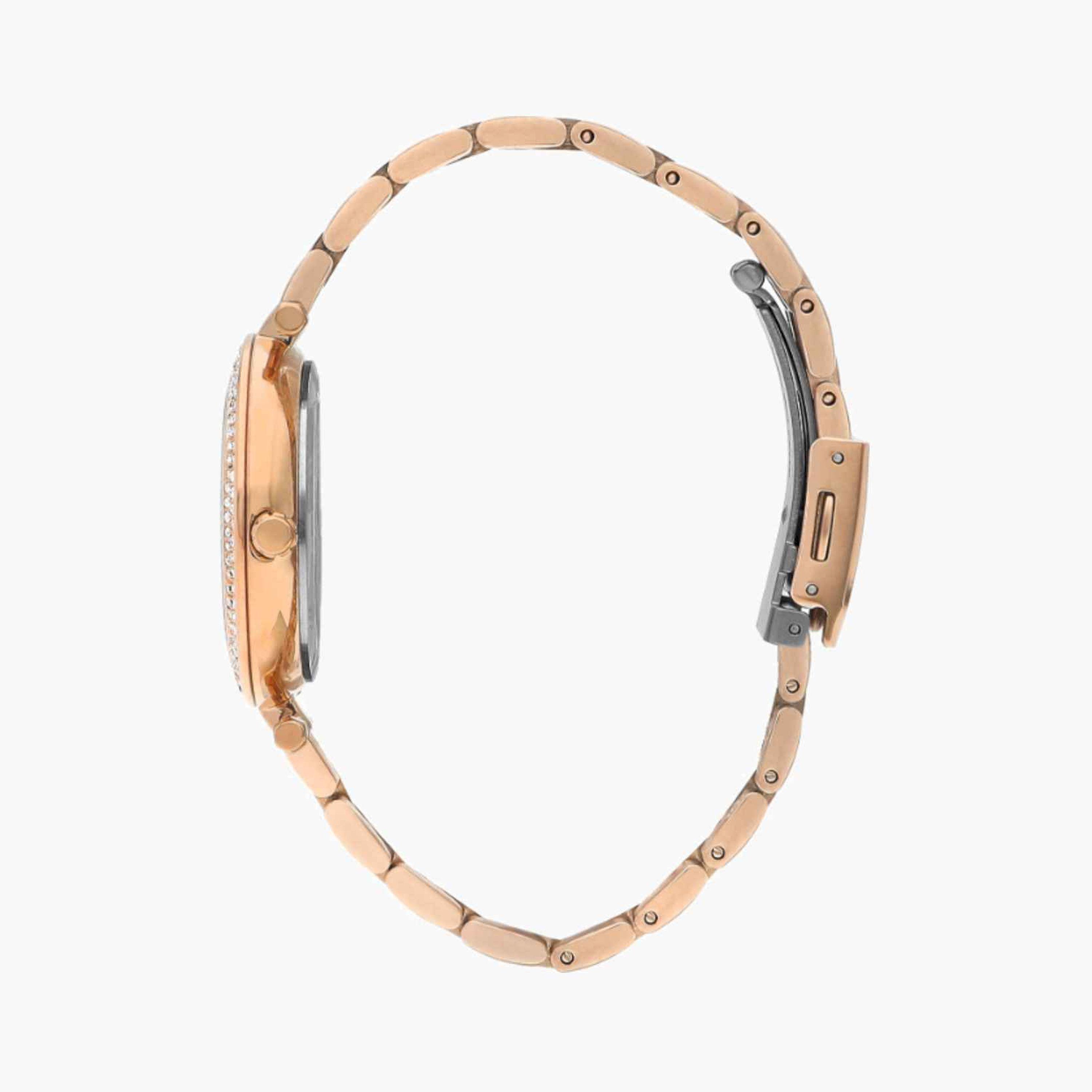 لي كوبر- ساعة نسائية تناظرية معدنية لون ذهبي  34مم | LC07864.440-women-watchesandjewellery-watches-image-2