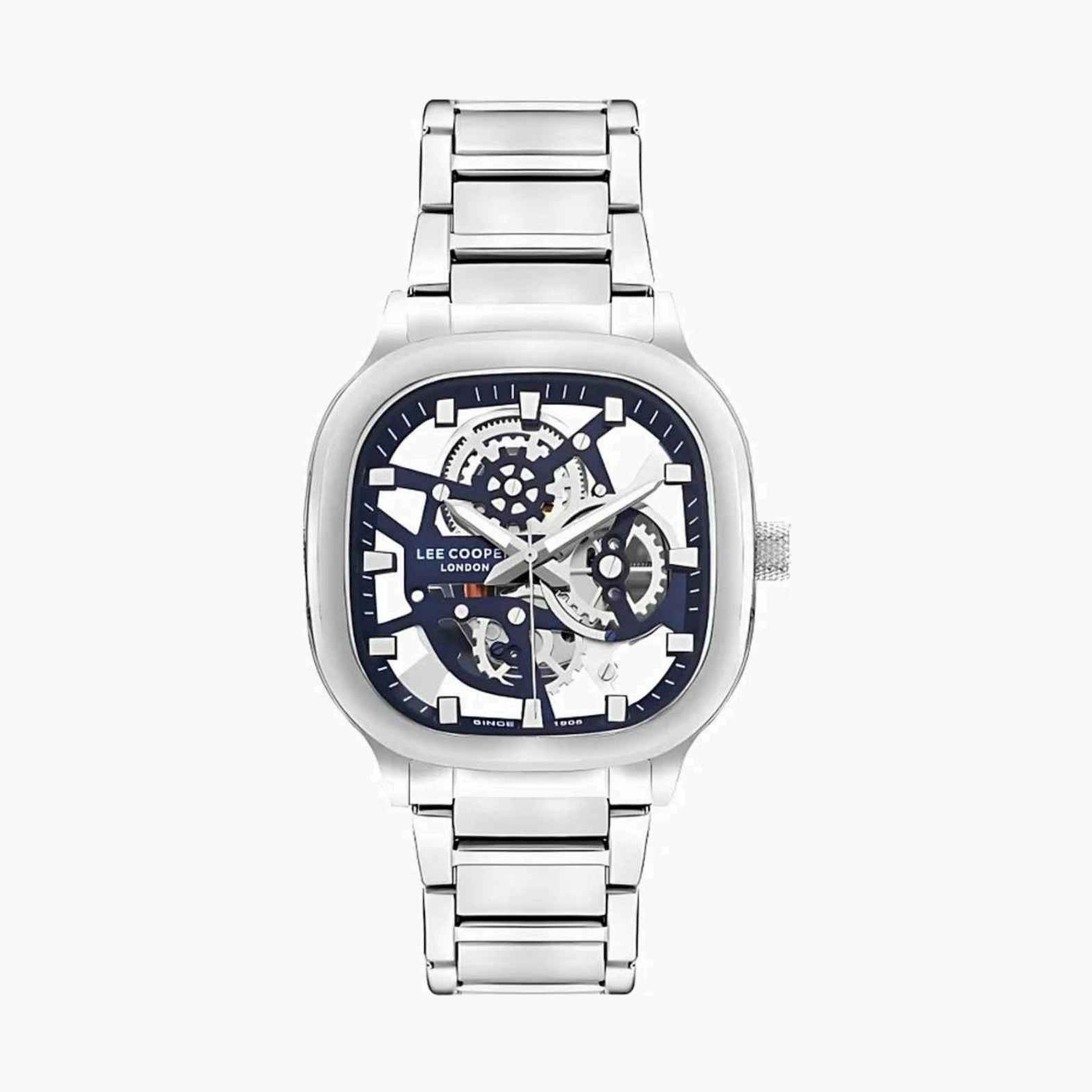Lee Cooper Men's 42MM Silver Analog Metal Strap Watch | LC07974.390-men-watchesandjewellery-watches-image-1