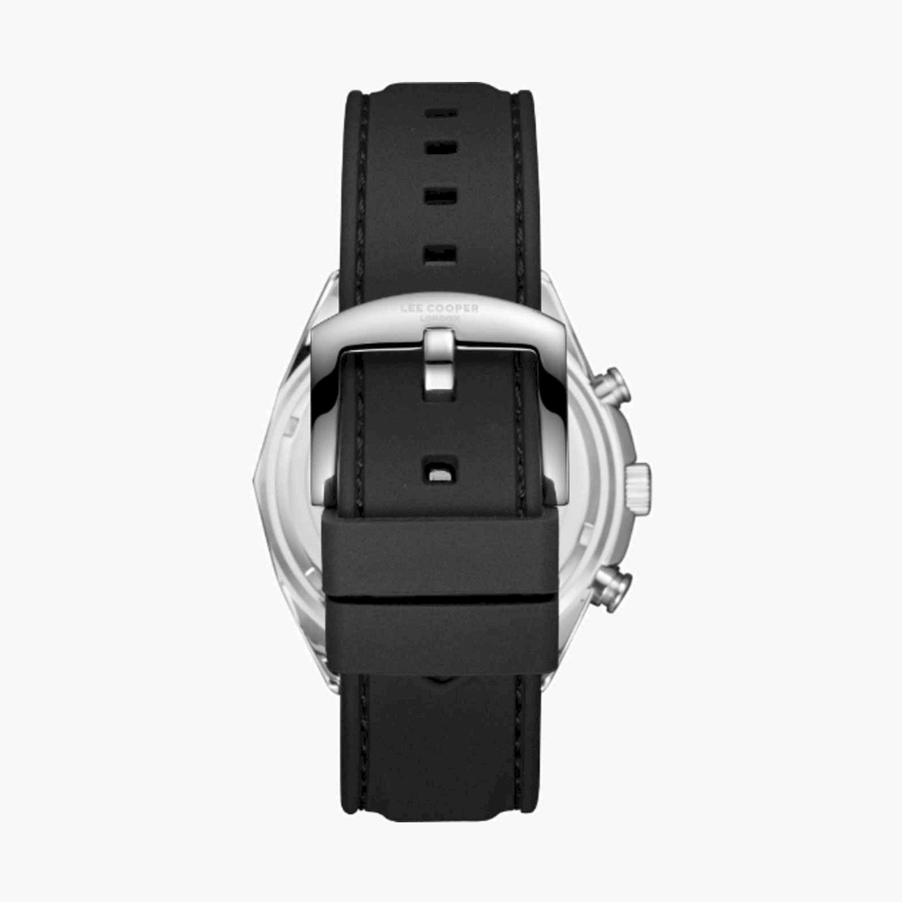 Lee Cooper Men's 44MM Black Chronograph Silicone Strap Watch | LC07990.351-men-watchesandjewellery-watches-image-4