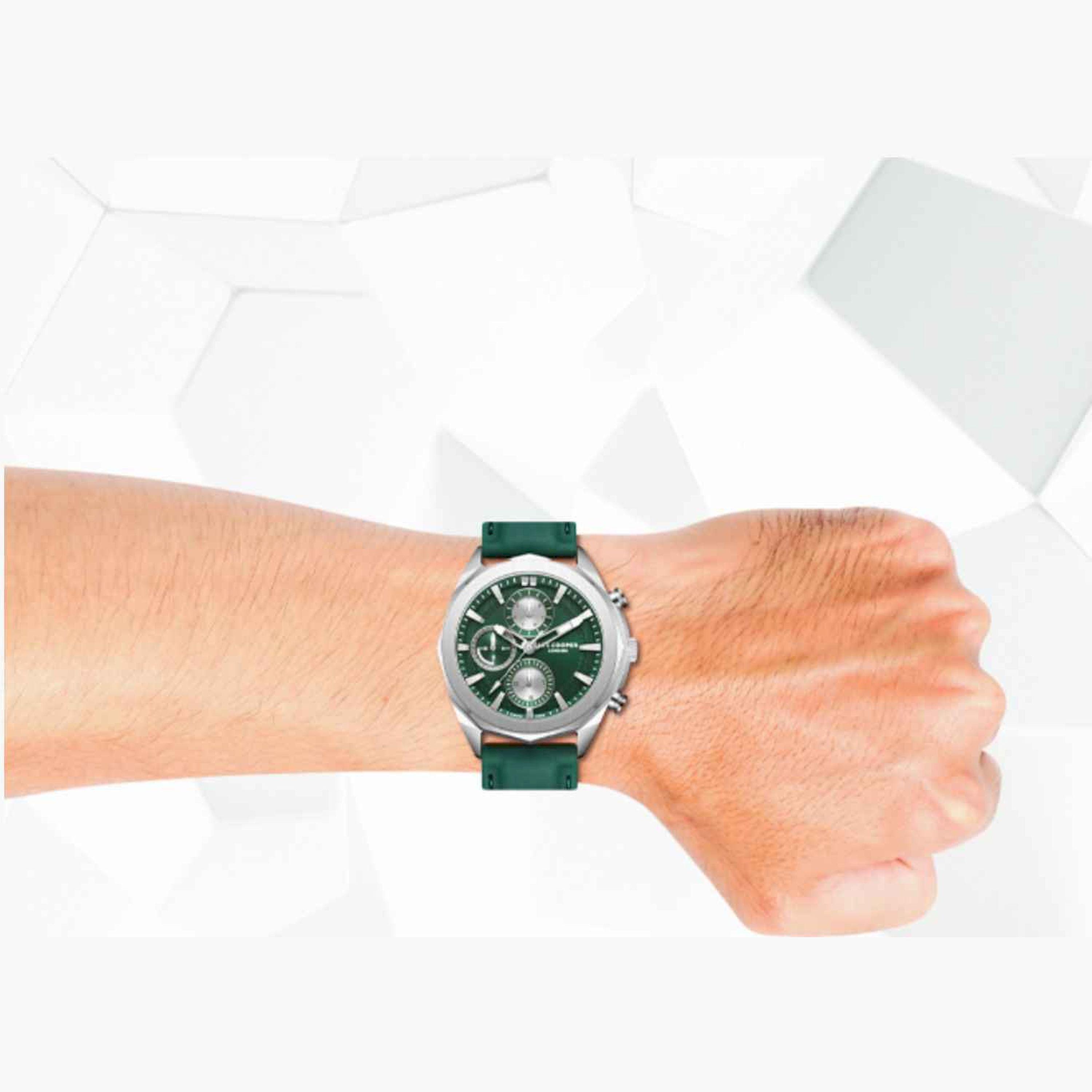 Lee Cooper Men's 44MM Green Chronograph Silicone Strap Watch | LC07990.377-men-watchesandjewellery-watches-image-9