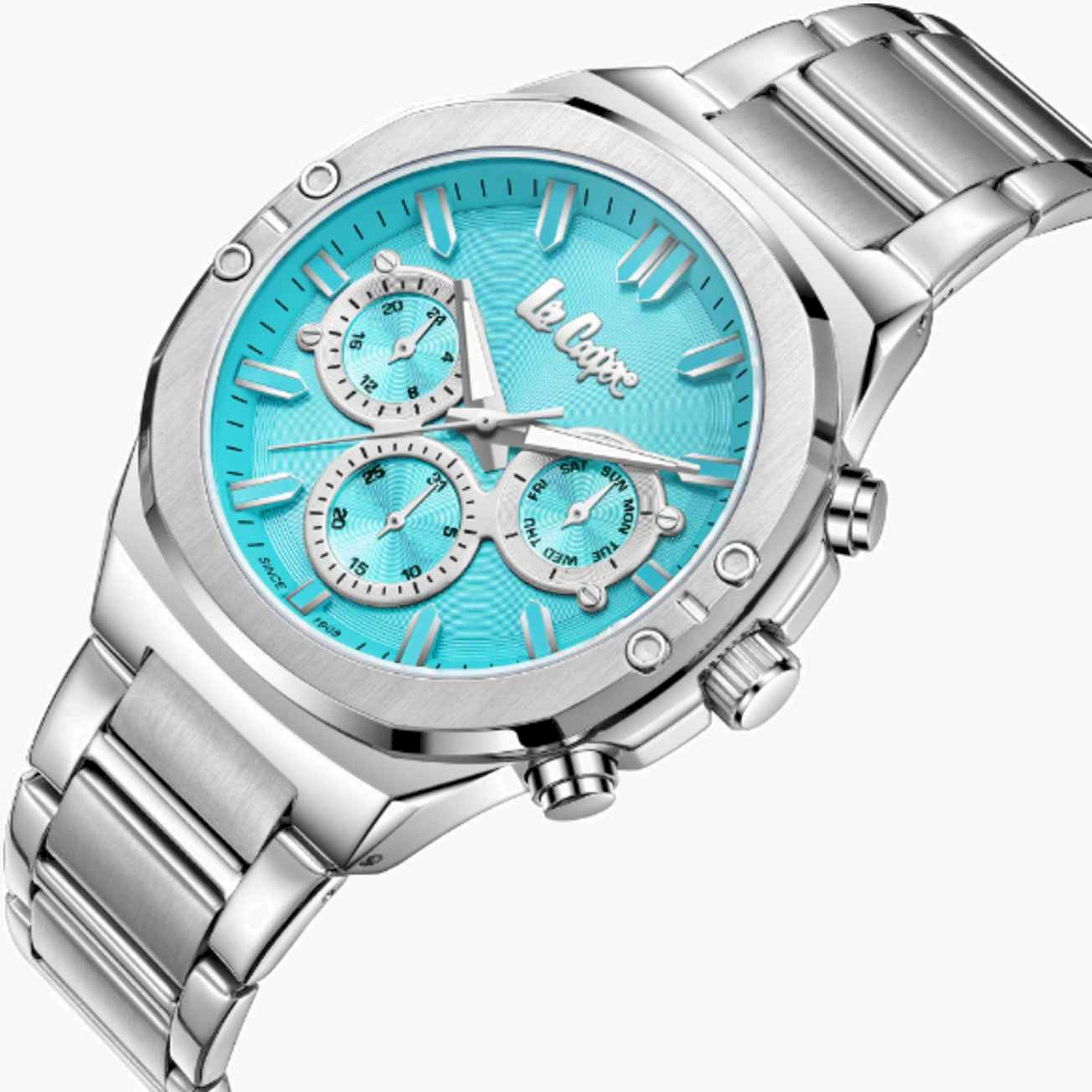 لي كوبر- ساعة رجالية كرونوغراف معدنية لون فضي  43مم | LC07991.300-men-watchesandjewellery-watches-image-4