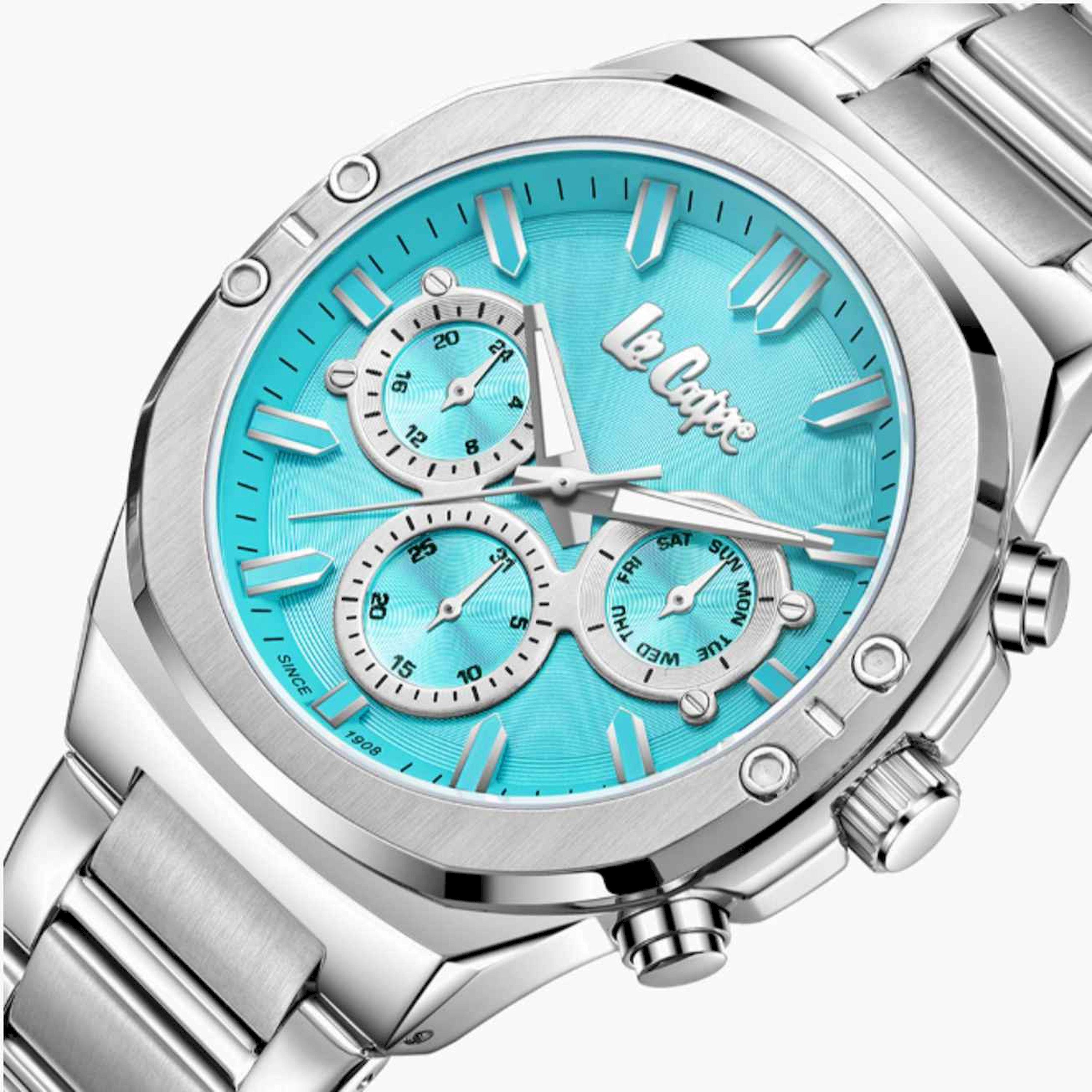 لي كوبر- ساعة رجالية كرونوغراف معدنية لون فضي  43مم | LC07991.300-men-watchesandjewellery-watches-image-6