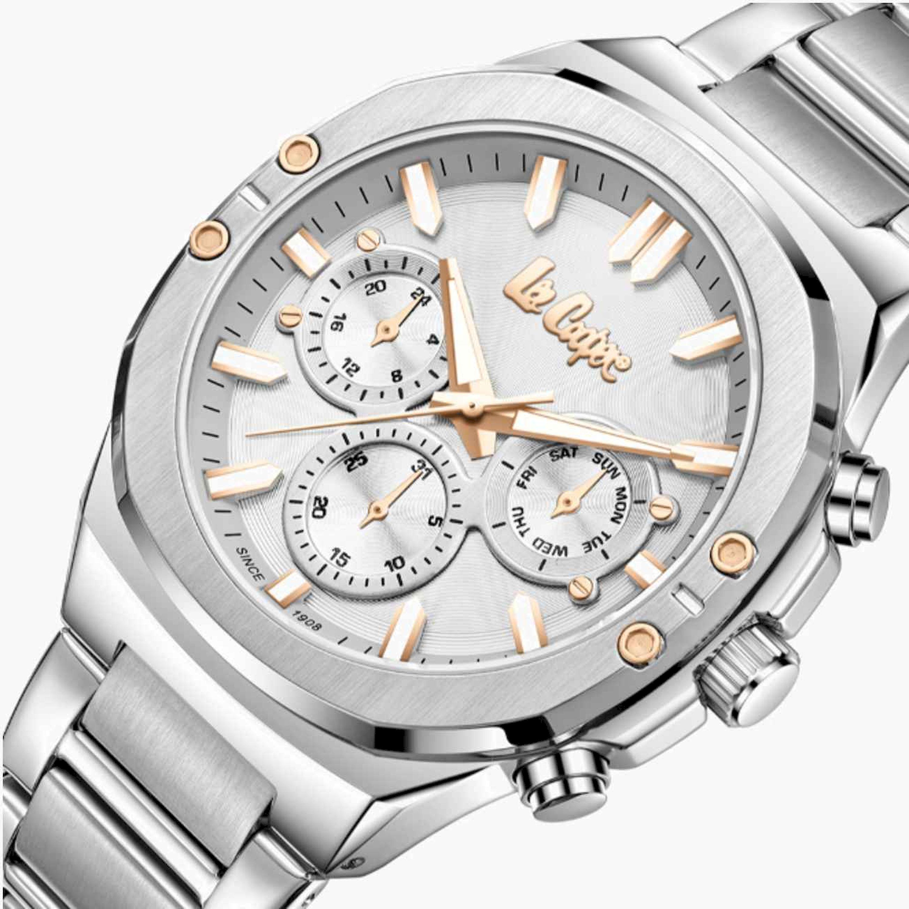 لي كوبر- ساعة رجالية كرونوغراف معدنية لون فضي  43مم | LC07991.330-men-watchesandjewellery-watches-image-6