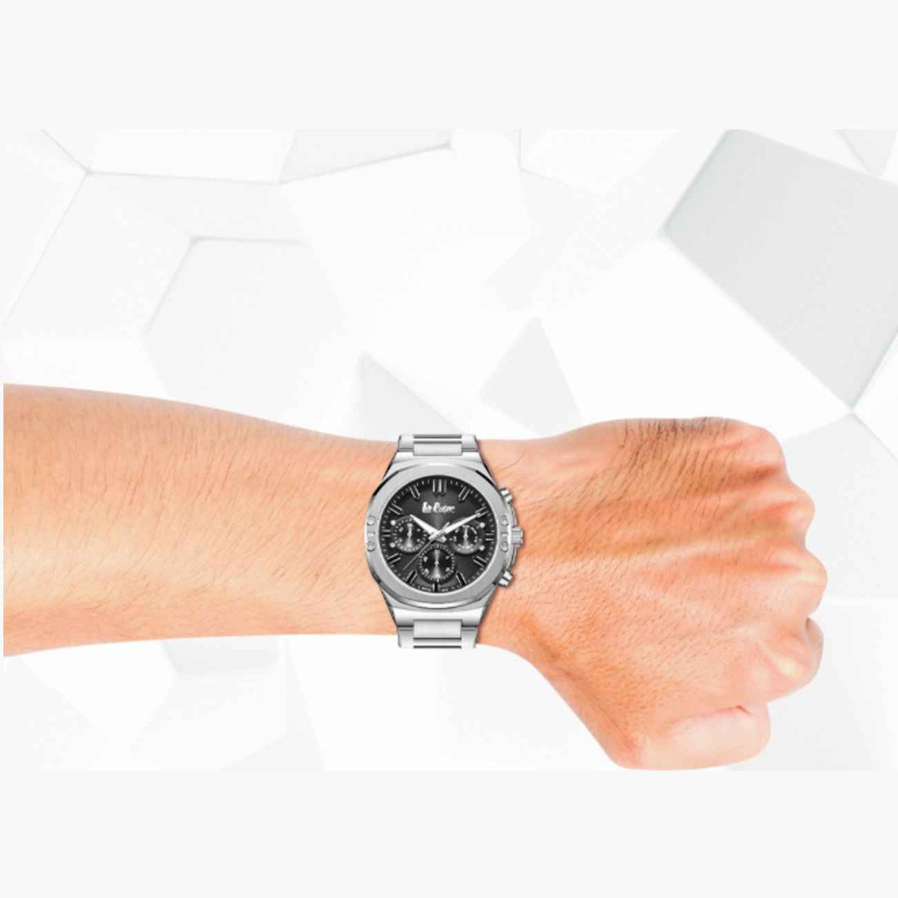 لي كوبر- ساعة رجالية كرونوغراف معدنية لون فضي  43مم | LC07991.350-men-watchesandjewellery-watches-image-9