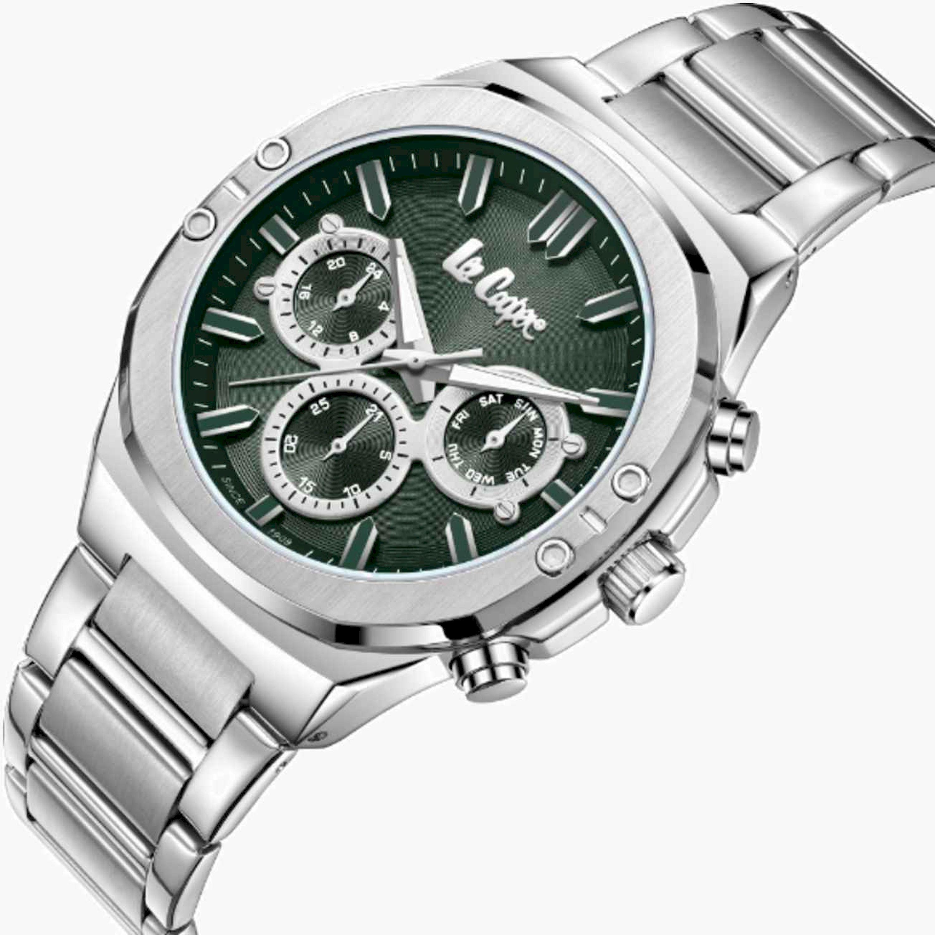 Lee Cooper Men's 43MM Silver Chronograph Metal Strap Watch | LC07991.370-men-watchesandjewellery-watches-image-4