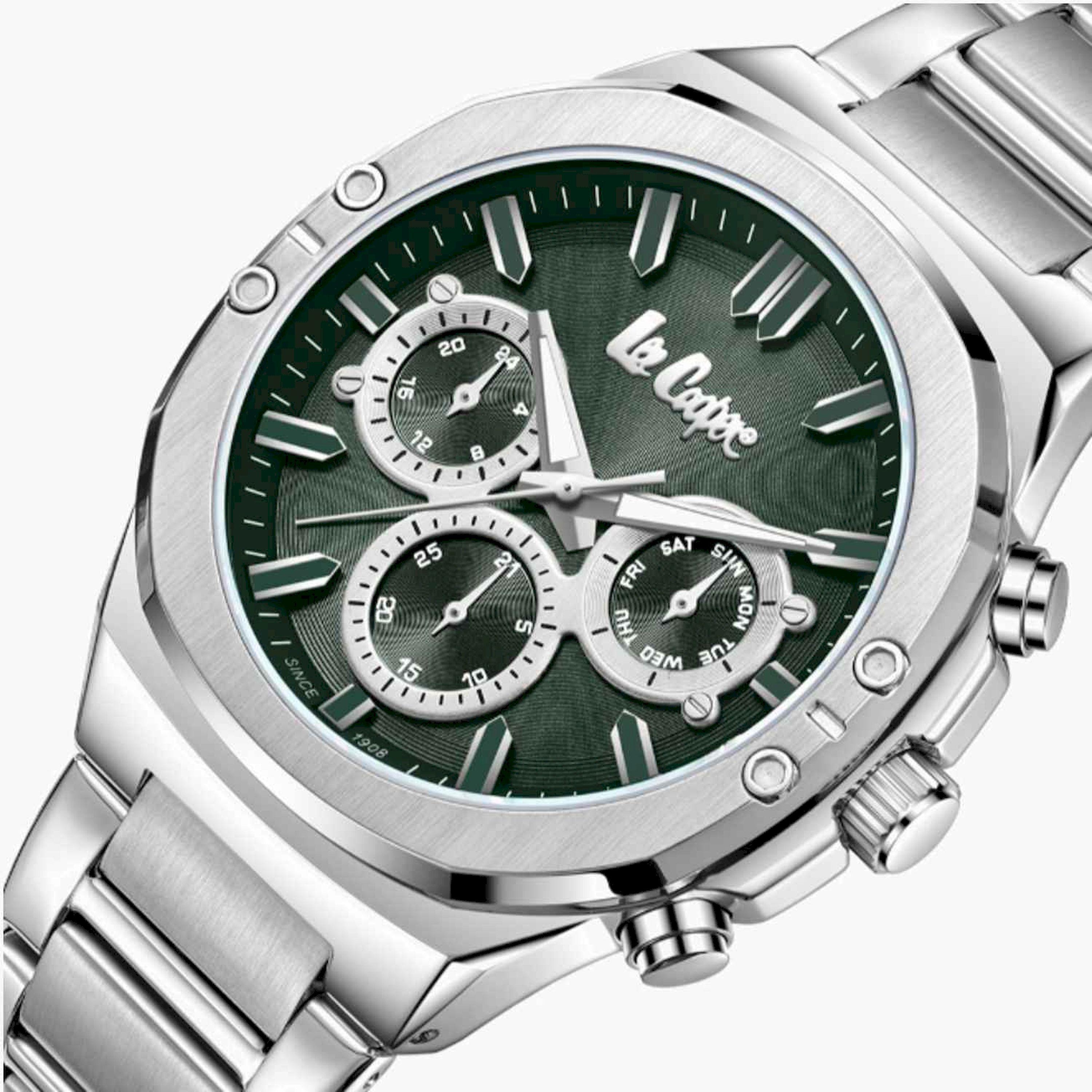 Lee Cooper Men's 43MM Silver Chronograph Metal Strap Watch | LC07991.370-men-watchesandjewellery-watches-image-6