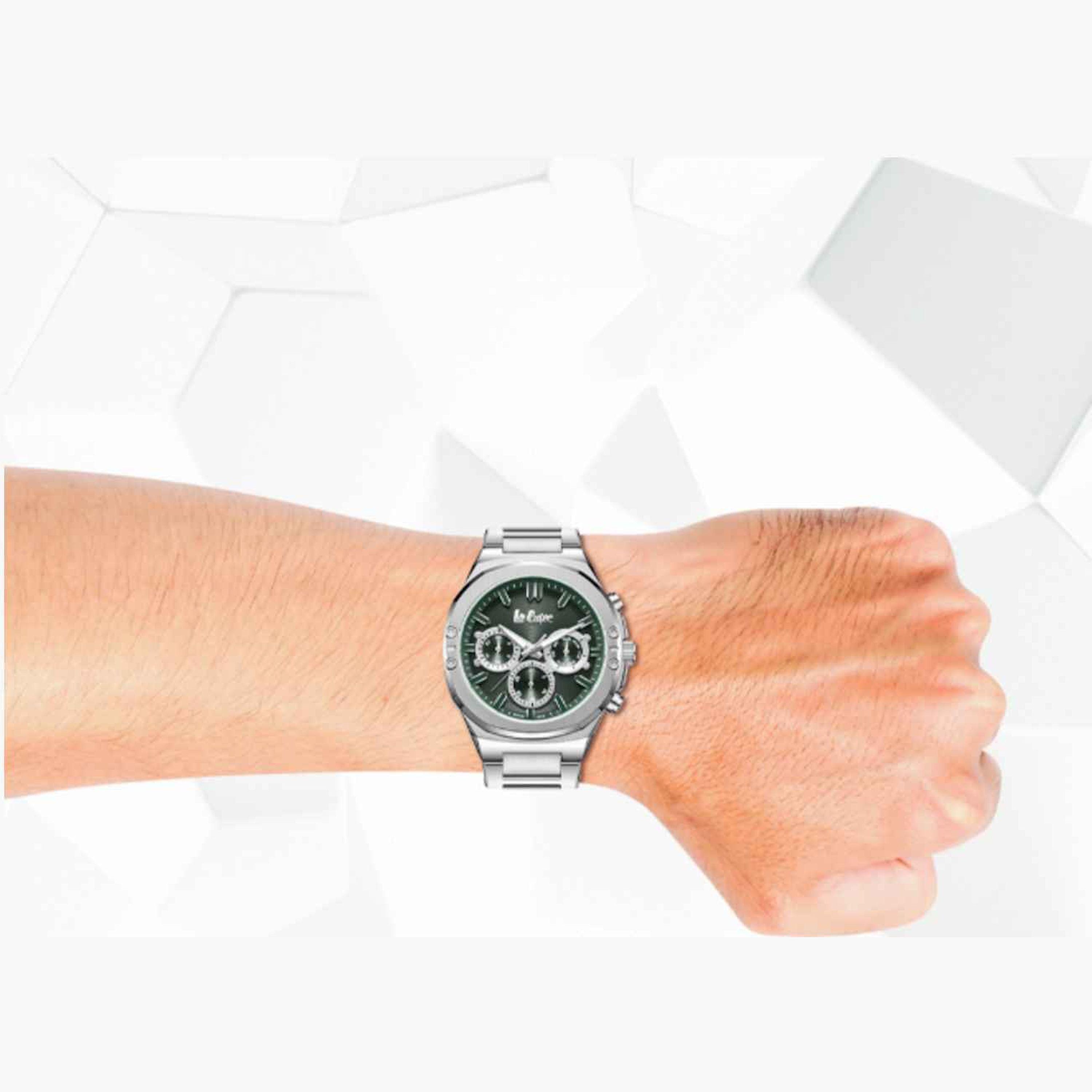Lee Cooper Men's 43MM Silver Chronograph Metal Strap Watch | LC07991.370-men-watchesandjewellery-watches-image-9