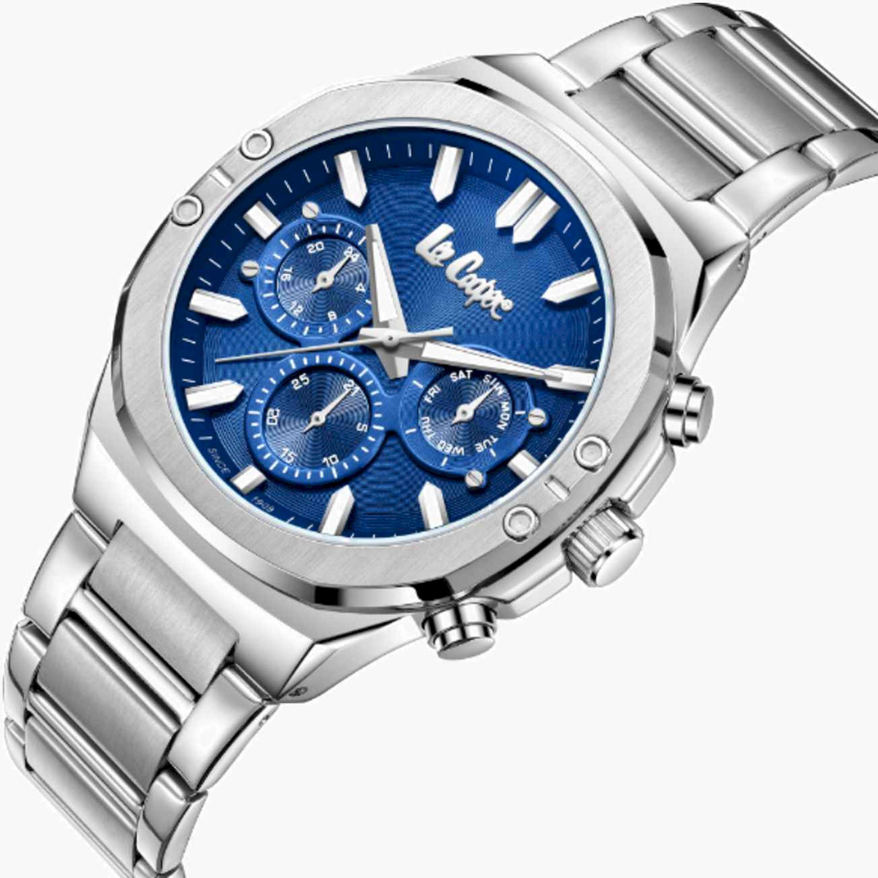 لي كوبر- ساعة رجالية كرونوغراف معدنية لون فضي  43مم | LC07991.390-men-watchesandjewellery-watches-image-4