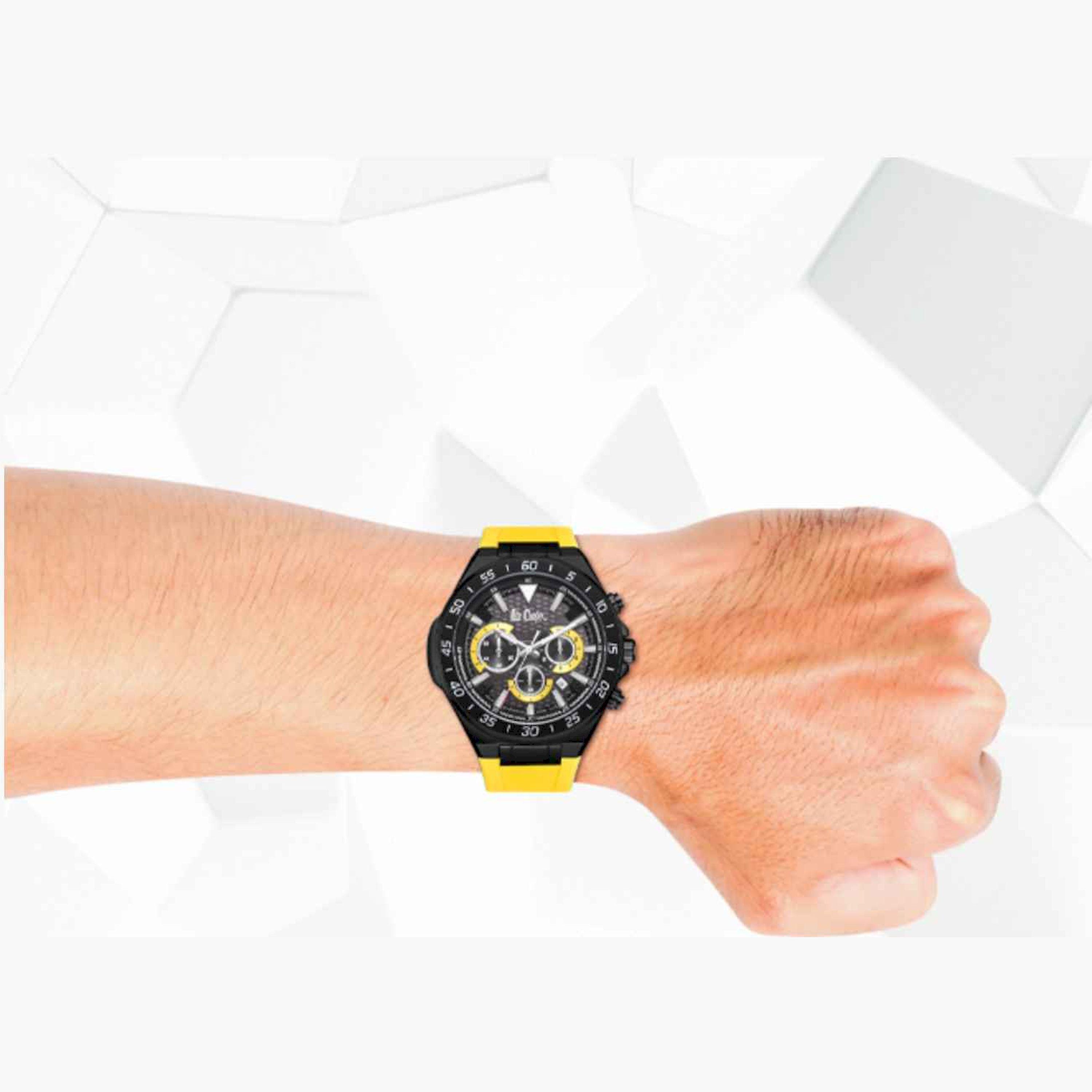 لي كوبر- ساعة رجالية كرونوغراف سيليكون لون أصفر  46مم | LC08003.657-men-watchesandjewellery-watches-image-9
