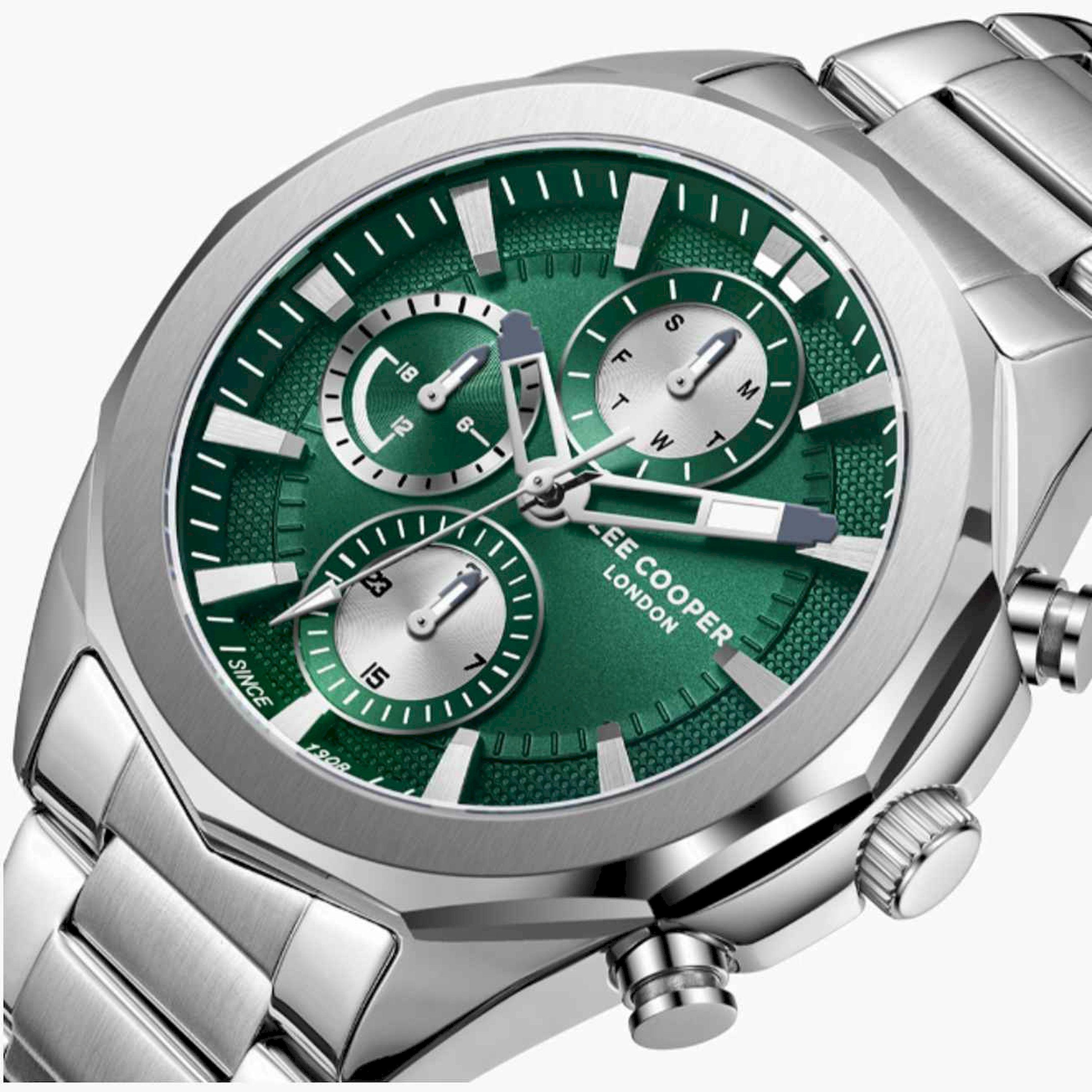 Lee Cooper Men's 44MM Silver Chronograph Metal Strap Watch | LC08005.370-men-watchesandjewellery-watches-image-6