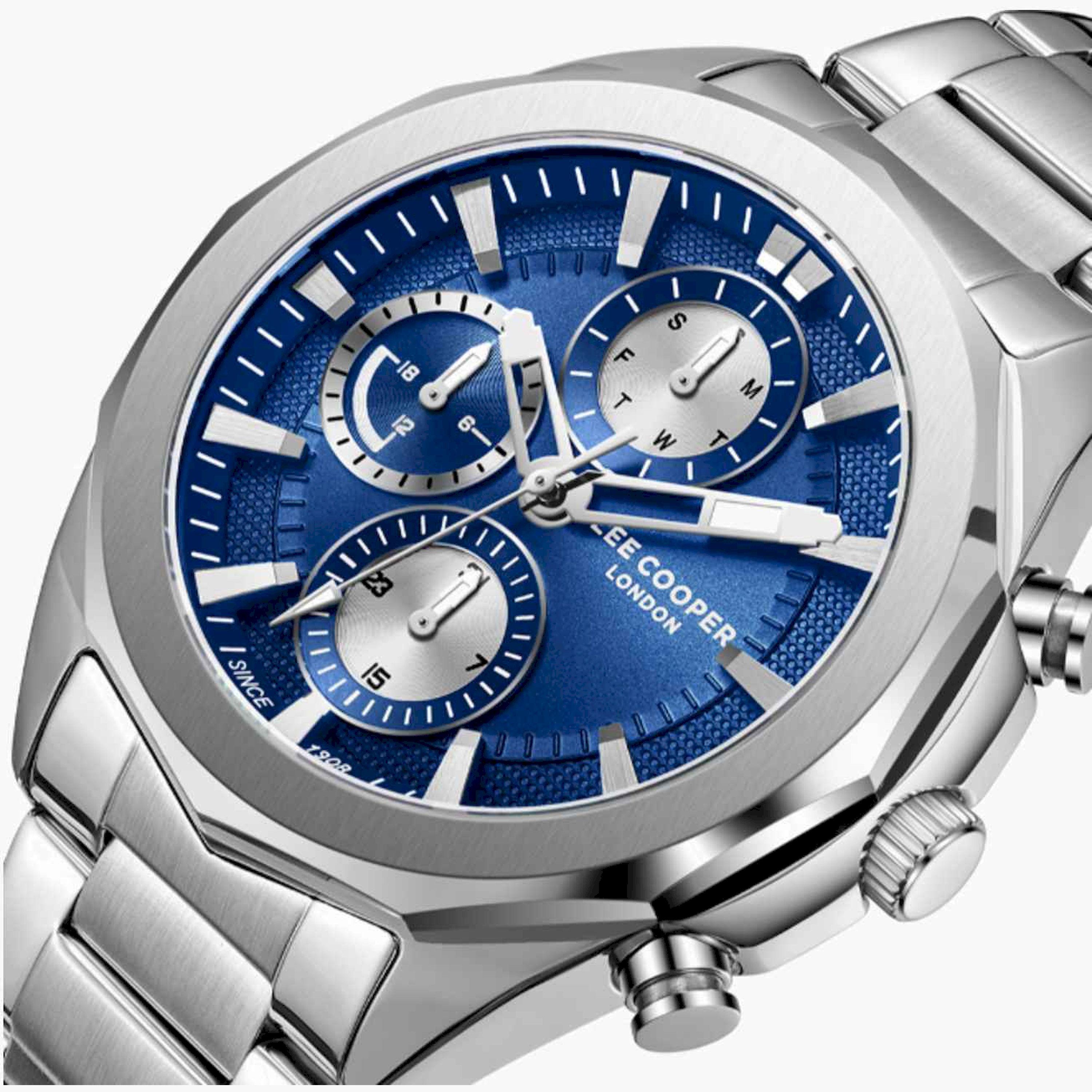 Lee Cooper Men's 44MM Silver Chronograph Metal Strap Watch | LC08005.390-men-watchesandjewellery-watches-image-6