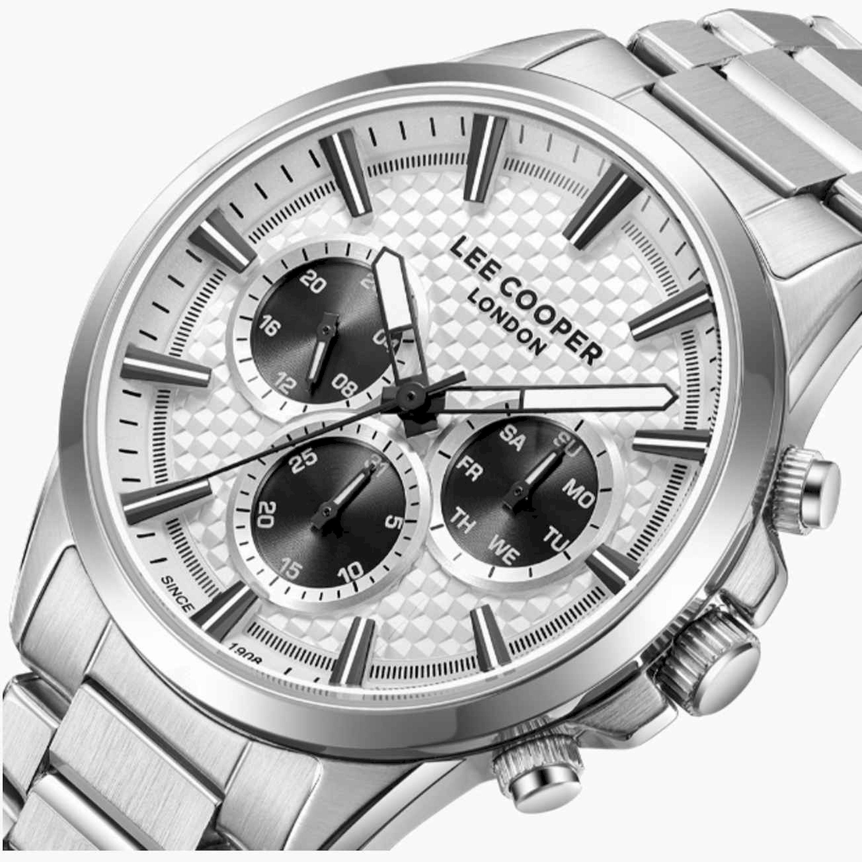 لي كوبر- ساعة رجالية كرونوغراف معدنية لون فضي  44مم | LC08049.360-men-watchesandjewellery-watches-image-6