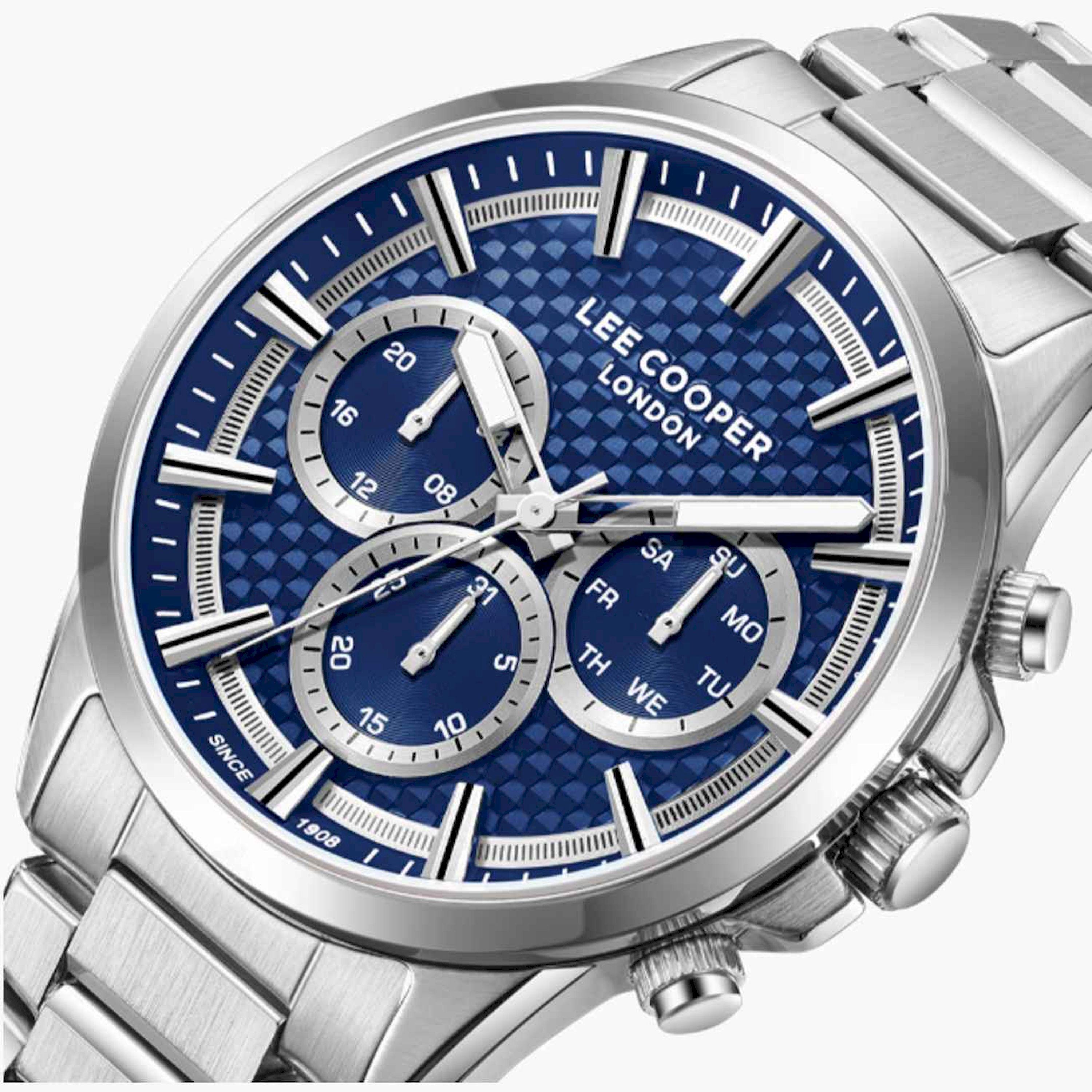 Lee Cooper Men's 44MM Silver Chronograph Metal Strap Watch | LC08049.390-men-watchesandjewellery-watches-image-6