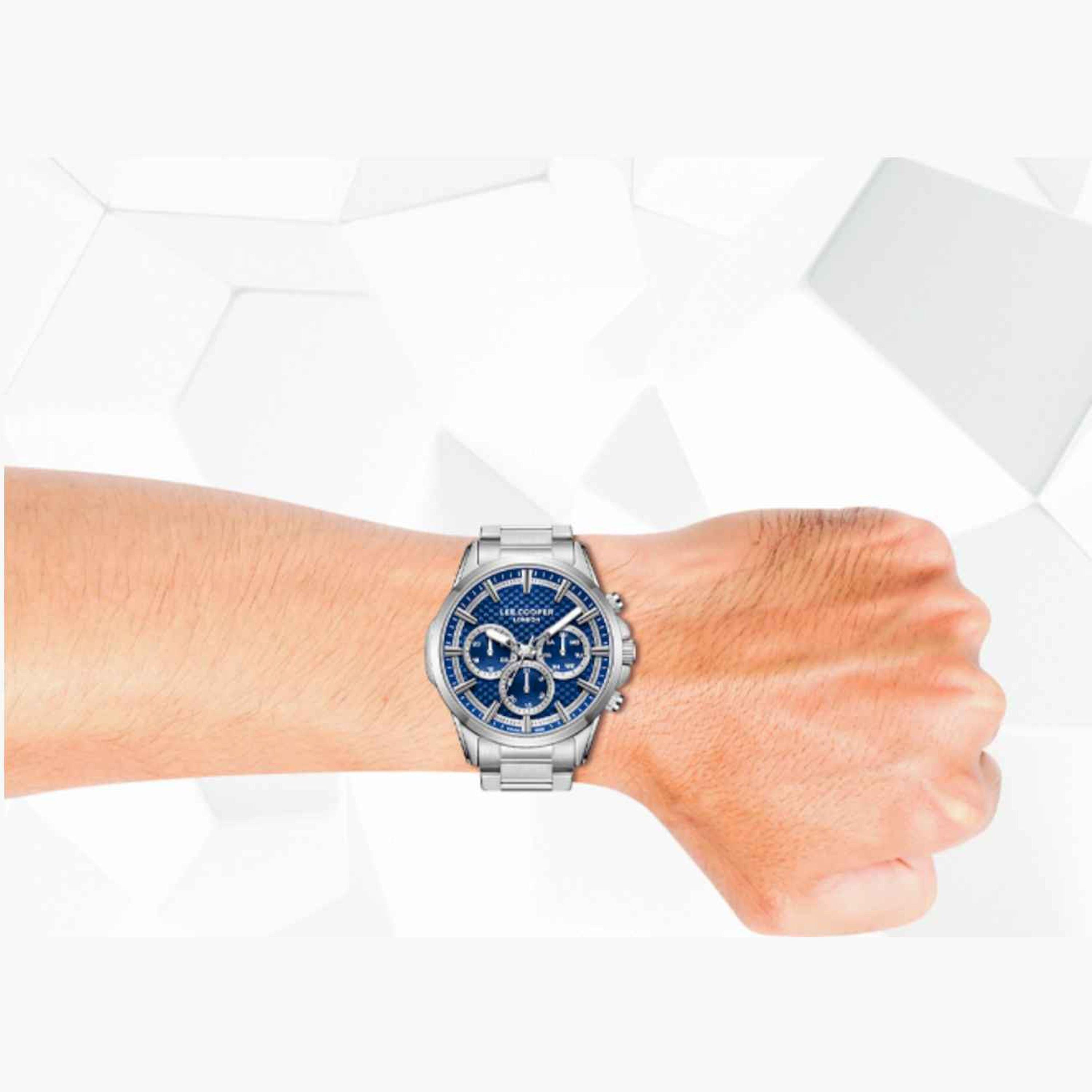 Lee Cooper Men's 44MM Silver Chronograph Metal Strap Watch | LC08049.390-men-watchesandjewellery-watches-image-9