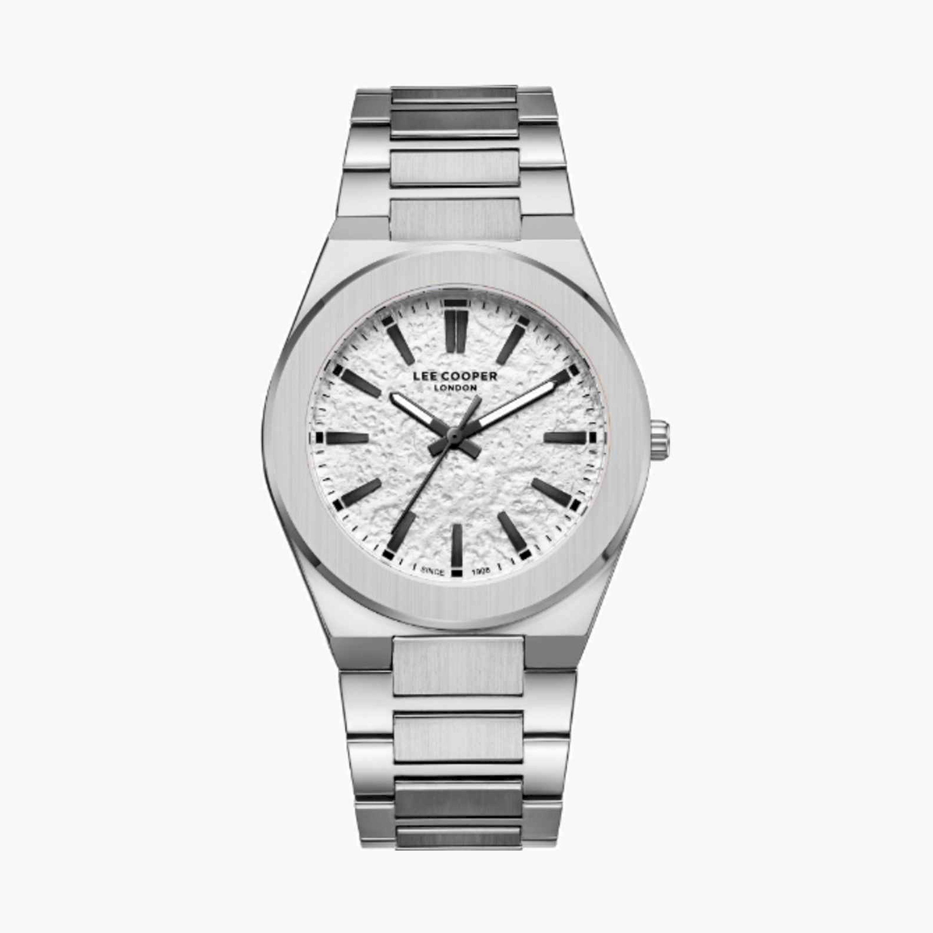 لي كوبر- ساعة رجالية تناظرية معدنية لون فضي  42مم | LC08054.330-men-watchesandjewellery-watches-image-1