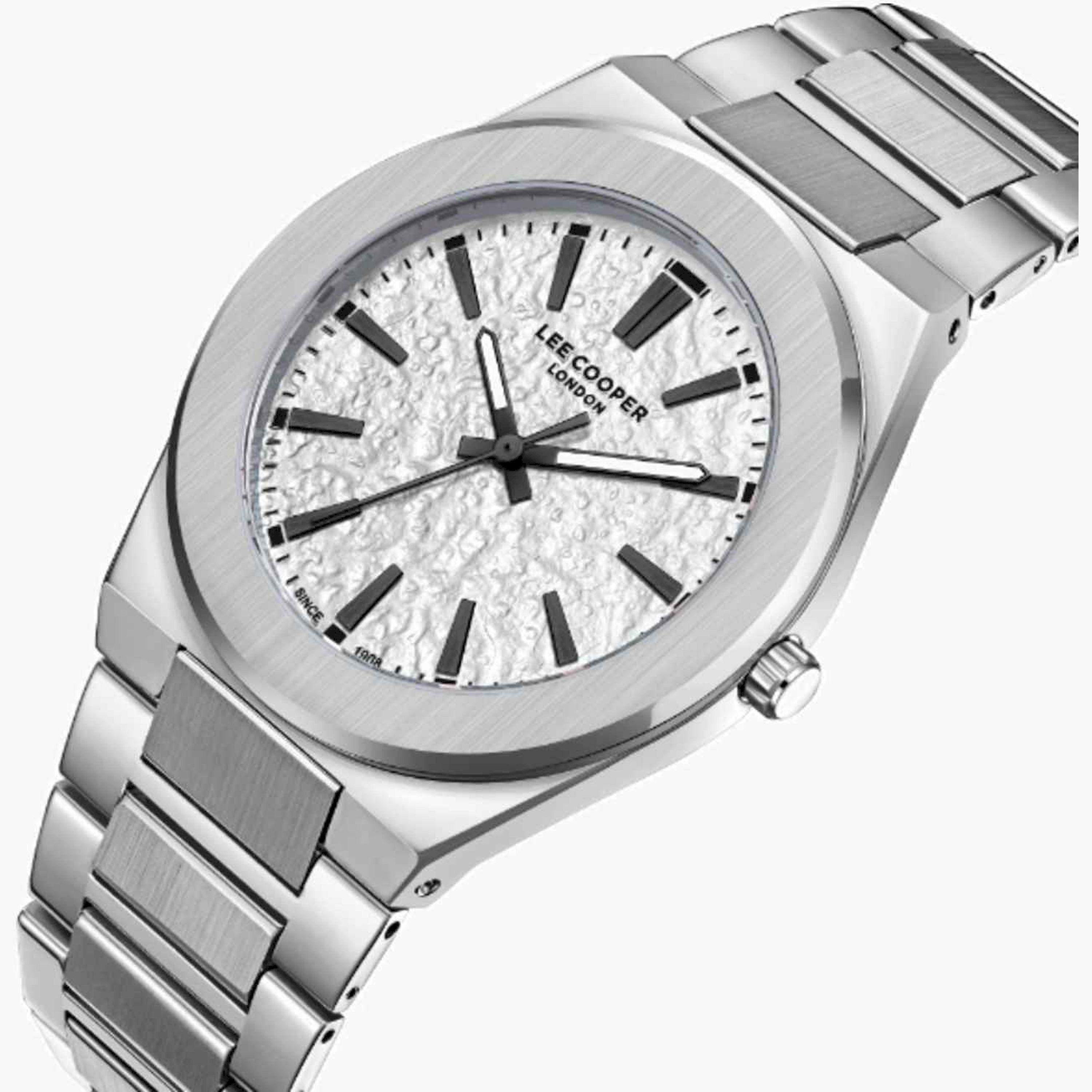 لي كوبر- ساعة رجالية تناظرية معدنية لون فضي  42مم | LC08054.330-men-watchesandjewellery-watches-image-2