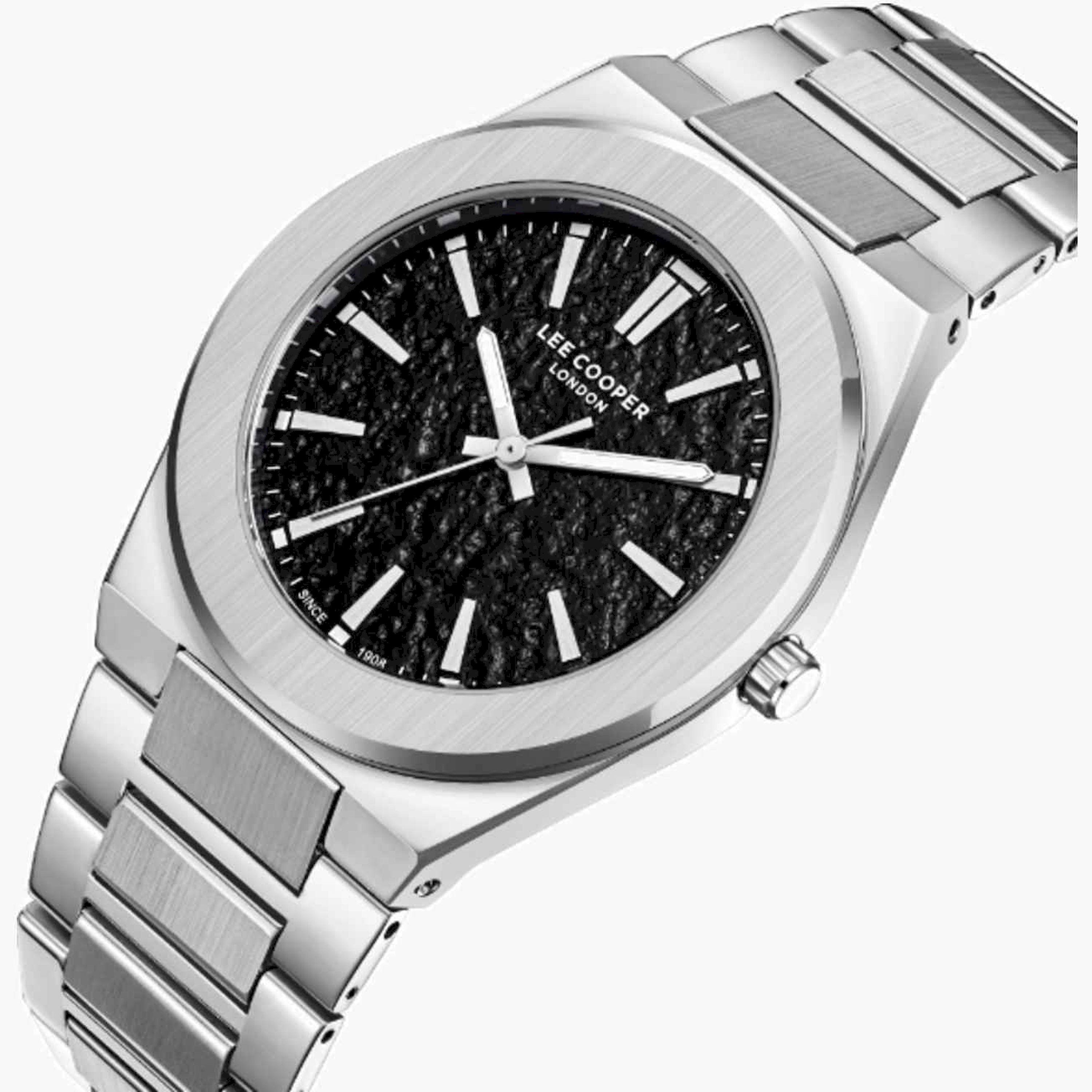 لي كوبر- ساعة رجالية تناظرية معدنية لون فضي  42مم | LC08054.350-men-watchesandjewellery-watches-image-2