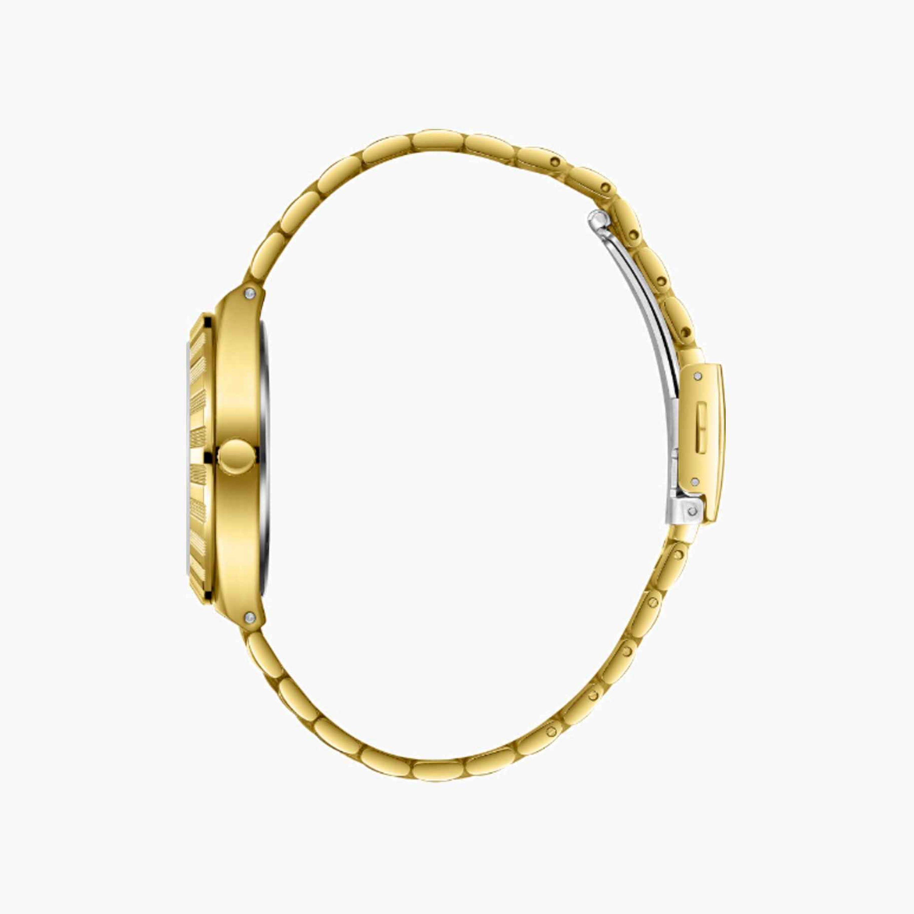 لي كوبر- ساعة نسائية تناظرية معدنية لون ذهبي  35مم | LC08059.160-women-watchesandjewellery-watches-image-3