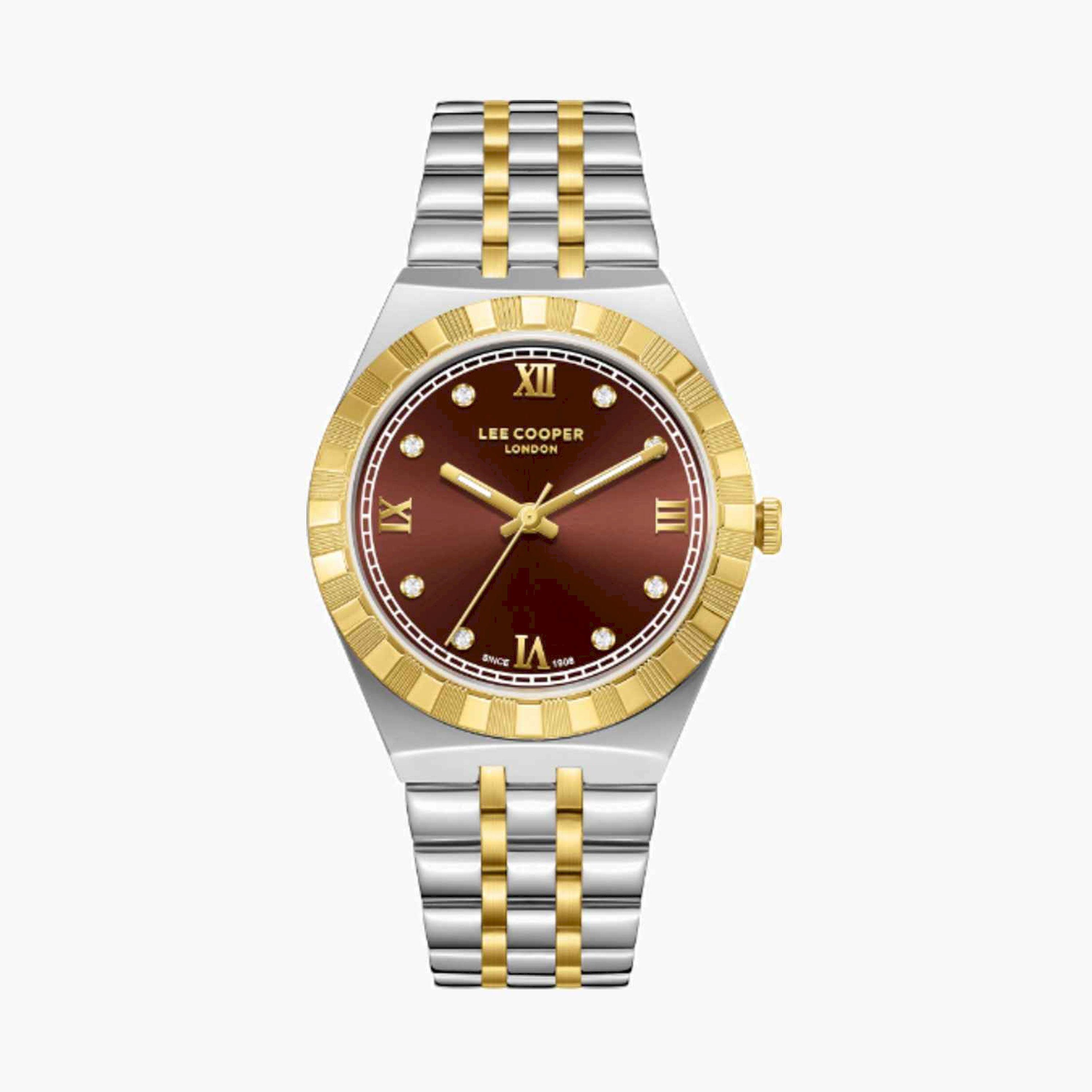 لي كوبر- ساعة نسائية تناظرية معدنية متعددة الألوان  35مم | LC08059.240-women-watchesandjewellery-watches-image-1