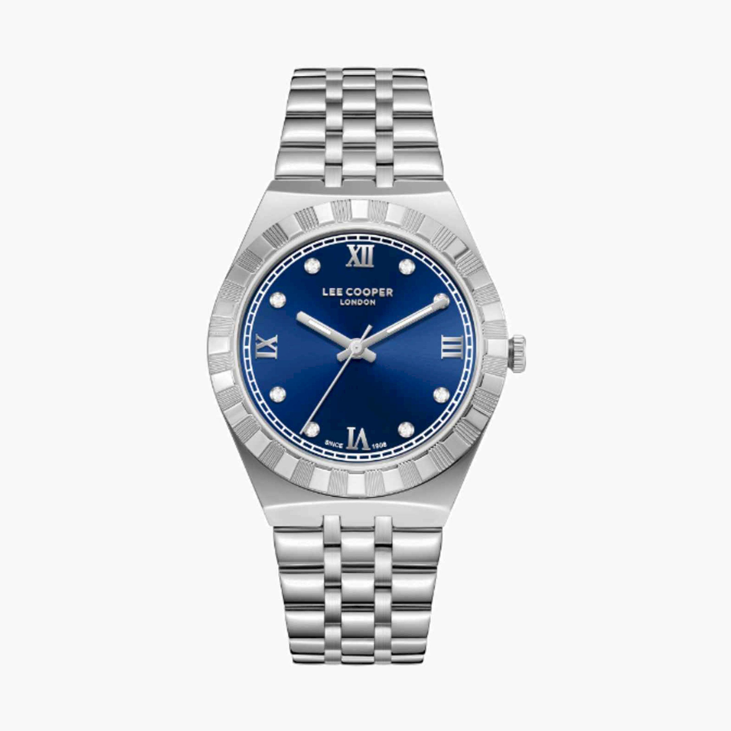 لي كوبر- ساعة نسائية تناظرية معدنية لون فضي  35مم | LC08059.390-women-watchesandjewellery-watches-image-1