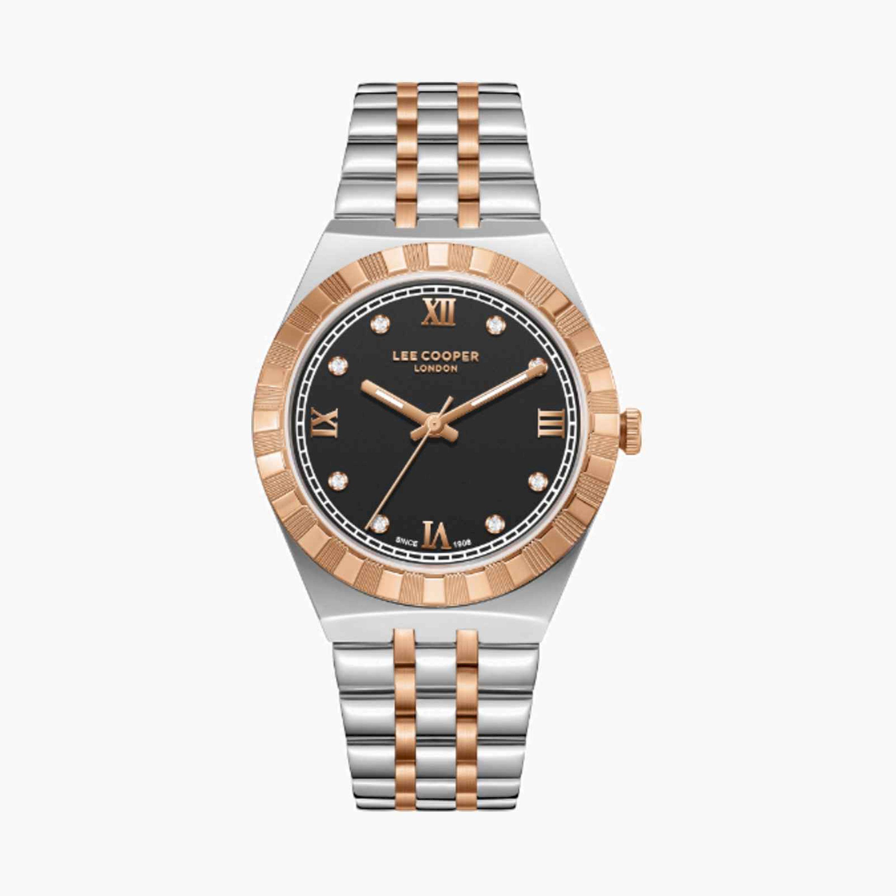 Lee Cooper Women's 35MM Multicolour Analog Metal Strap Watch | LC08059.560-women-watchesandjewellery-watches-image-1
