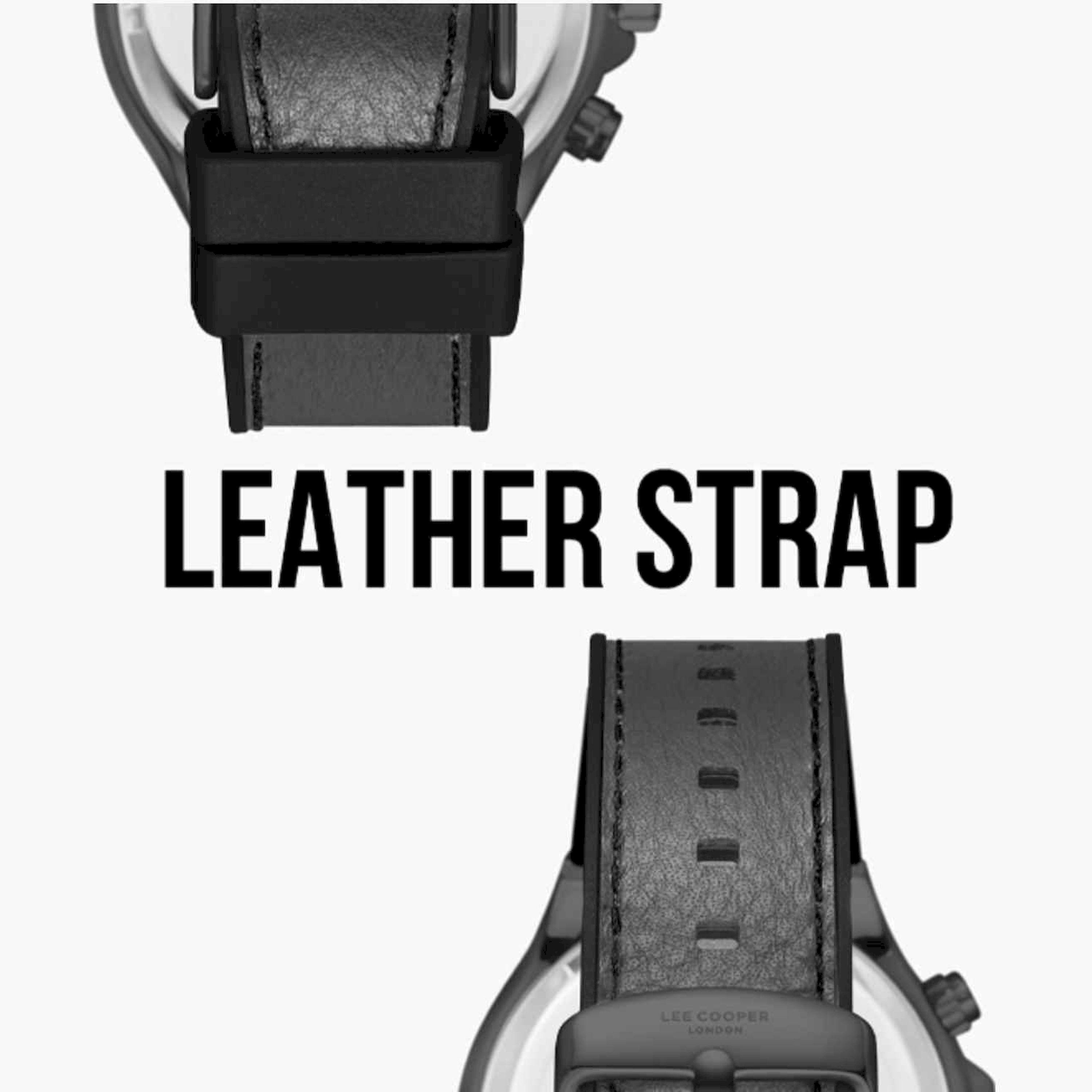 Lee Cooper Men's 45MM Grey Chronograph Leather Strap Watch | LC08066.066-men-watchesandjewellery-watches-image-7