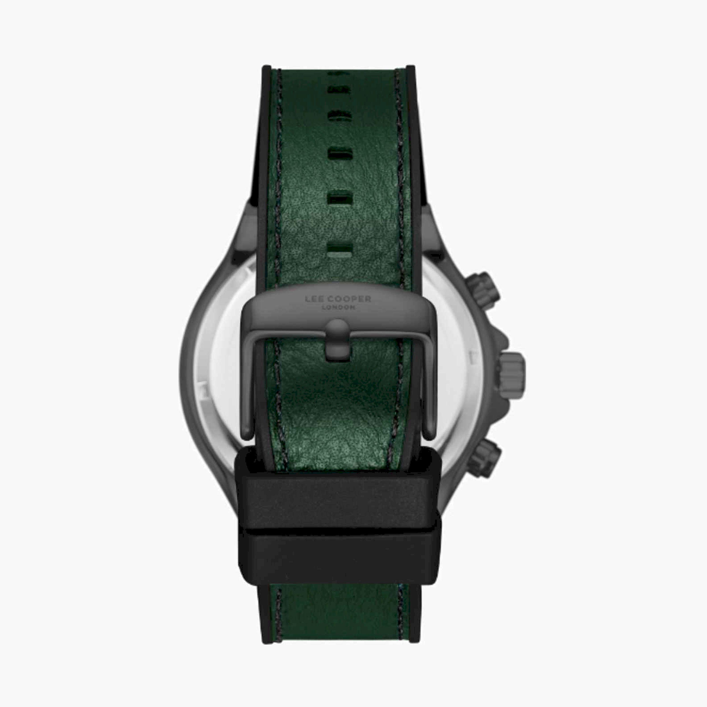لي كوبر- ساعة رجالية كرونوغراف جلدية لون أخضر  45مم | LC08066.077-men-watchesandjewellery-watches-image-4